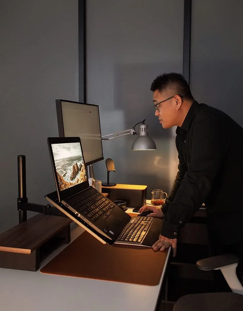 پایه نگهدارنده لپتاپ با قابلیت نصب روی میز، مناسب برای لپتاپهای تا 17 اینچ، کاملا قابل تنظیم، بازوی تکی با گیره C شکل | پایه رومیزی لپتاپ سنگین با ظرفیت 8 کیلوگرم و پلتفرم خنککننده پایه نگهدارنده لپتاپ با قابلیت نصب روی میز، مناسب برای لپتاپهای تا 17 اینچ، کاملا قابل تنظیم، بازوی تکی با گیره C شکل | پایه رومیزی لپتاپ سنگین با ظرفیت 8 کیلوگرم و پلتفرم خنککننده