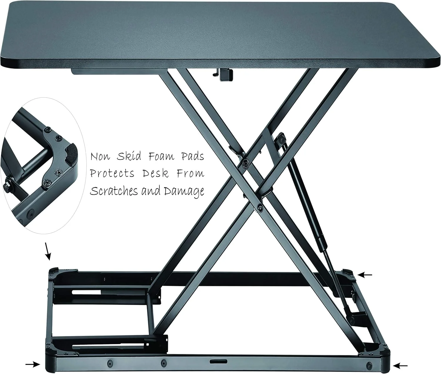 ایستگاه کاری ارگونومیک رومیزی فنری گازی اصلی برای لپ‌تاپ
