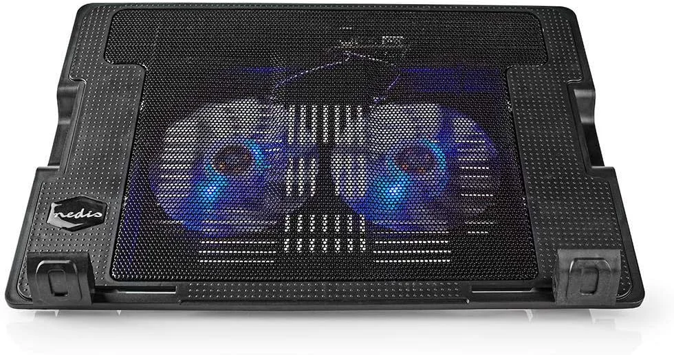 پایه لپ تاپ نیدیس با فن و هاب USB برای نوت بوک تا 18 اینچ، مشکی