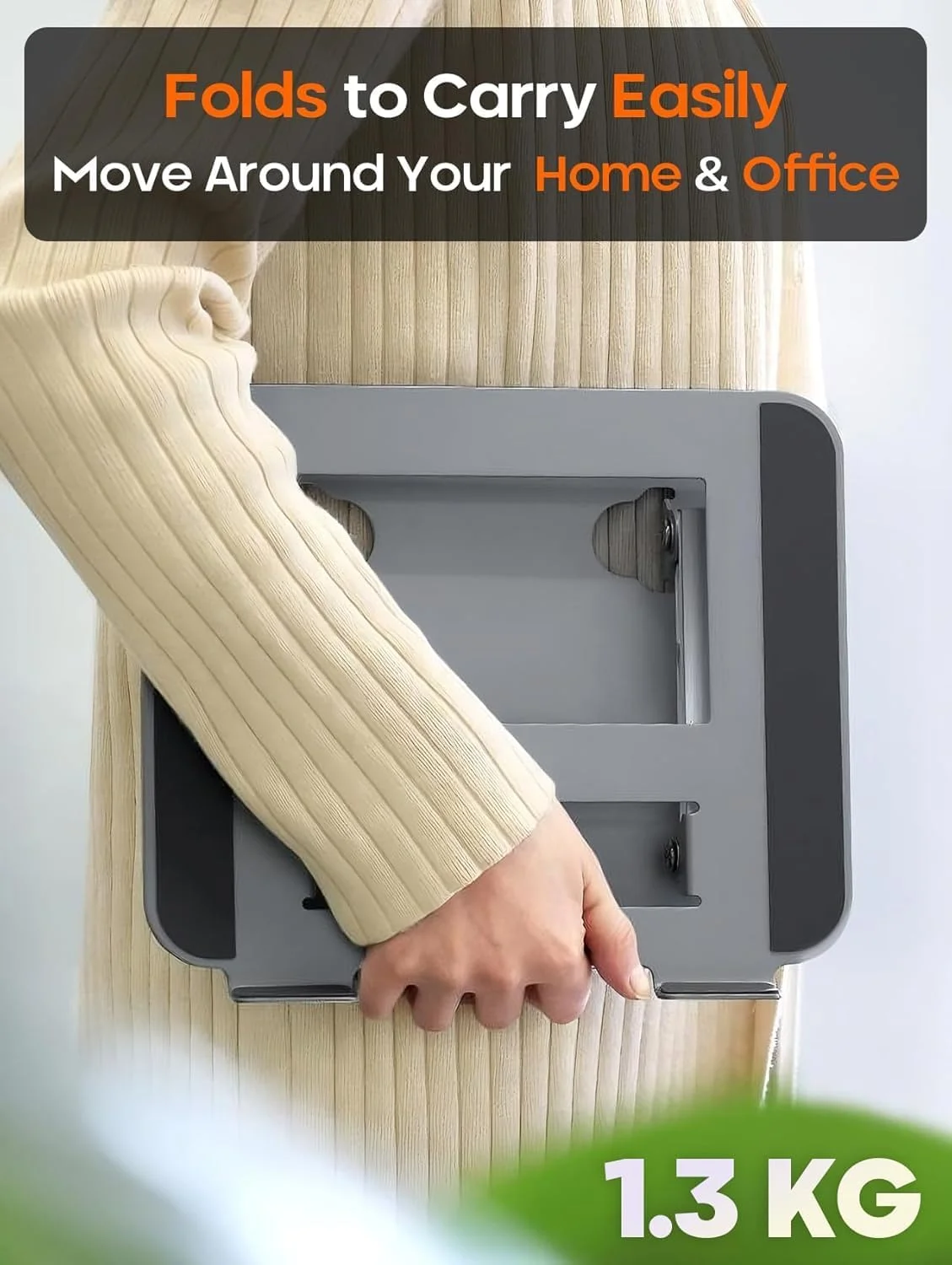 پایه لپ تاپ، پایه کامپیوتر، پایه رومیزی، ساخته شده از مواد فلزی، قابل تنظیم، ارگونومیک، قابل حمل، تاشو، بدنه فلزی، مقاوم، مناسب برای لپ تاپ های 10 تا 16 اینچی، سازمان دهنده لپ تاپ، نگهدارنده سبک وزن نوت بوک برای دفتر کار خانگی و مسافرت