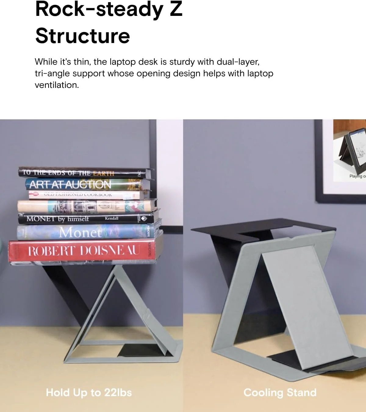 میز ایستاده-نشسته قابل حمل و تنظیم ارتفاع بسیار نازک MOFT Z