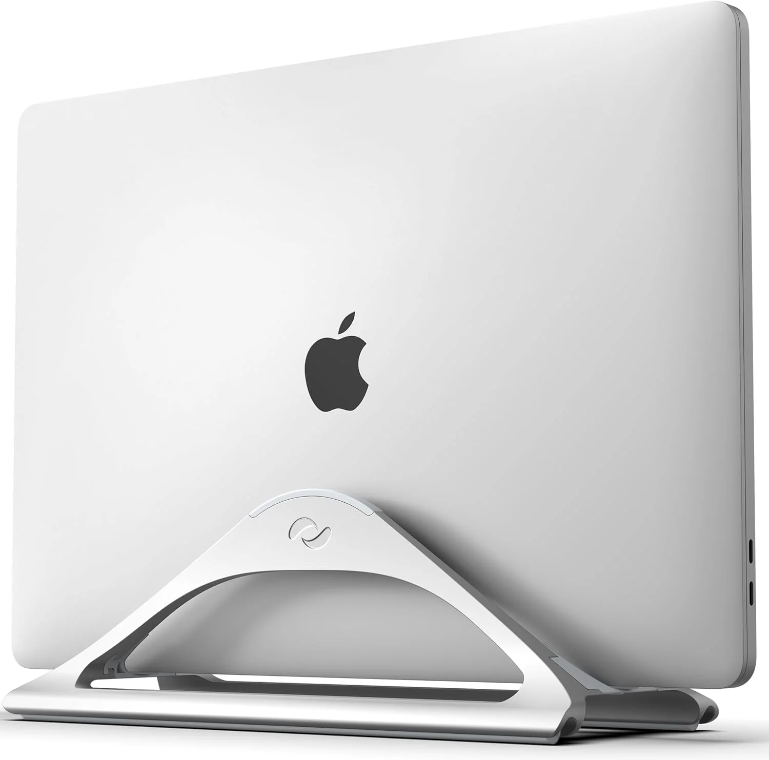 پایه عمودی لپ تاپ HumanCentric برای میز (نقره ای) | نگهدارنده قابل تنظیم برای قرار دادن Apple MacBook، MacBook Pro و سایر لپ تاپ ها برای سازماندهی محل کار و خانه