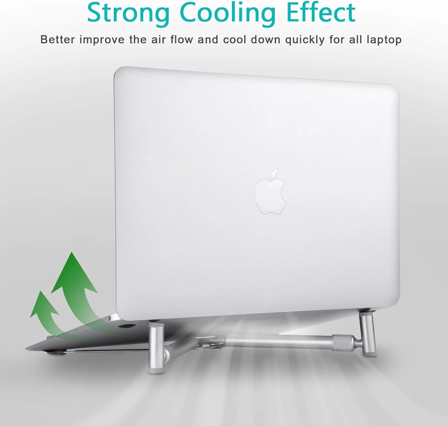 پایه نگهدارنده لپ تاپ برای مک بوک پرو و سایر لپ تاپ ها، پایه خنک کننده آلومینیومی قابل تنظیم، تاشو و قابل حمل، طراحی ارگونومیک مناسب برای صفحه نمایش 12، 13، 15 و 17 اینچ پایه نگهدارنده لپ تاپ برای مک بوک پرو و سایر لپ تاپ ها، پایه خنک کننده آلومینیومی قابل تنظیم، تاشو و قابل حمل، طراحی ارگونومیک مناسب برای صفحه نمایش 12، 13، 15 و 17 اینچ