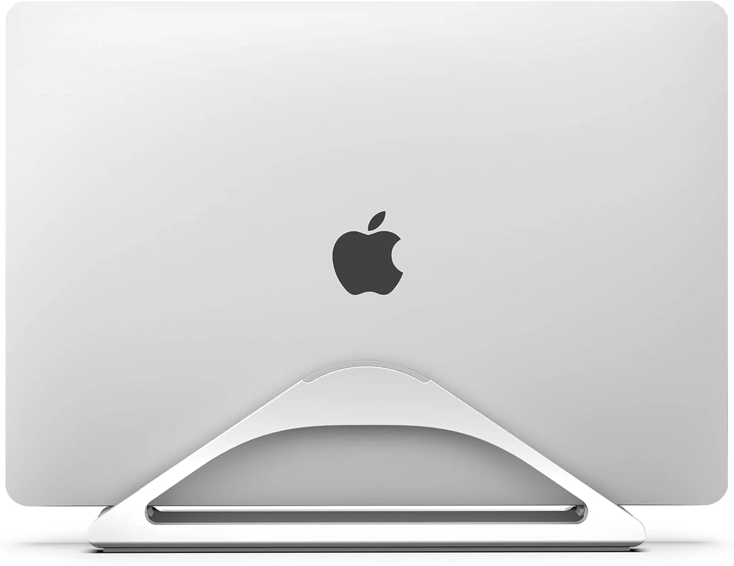 پایه عمودی لپ تاپ HumanCentric برای میز (نقره ای) | نگهدارنده قابل تنظیم برای قرار دادن Apple MacBook، MacBook Pro و سایر لپ تاپ ها برای سازماندهی محل کار و خانه