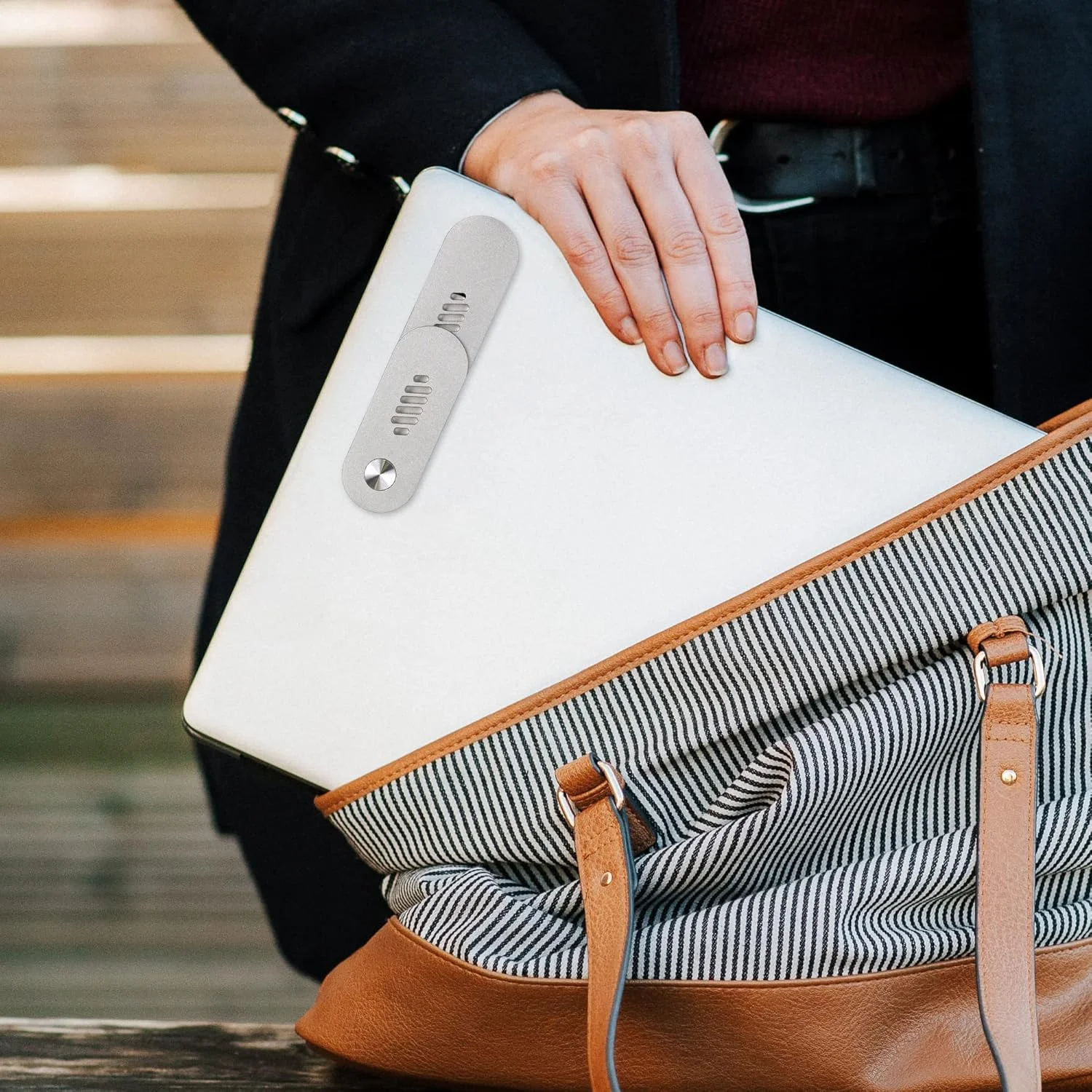 نگهدارنده تلفن همراه لپ تاپ KASTWAVE، پایه لپ تاپ قابل تنظیم، گیره جانبی تاشو لپ تاپ، پایه تلفن هوشمند قابل حمل باریک، براکت توسعه مانیتور کامپیوتر، پایه مغناطیسی تلفن