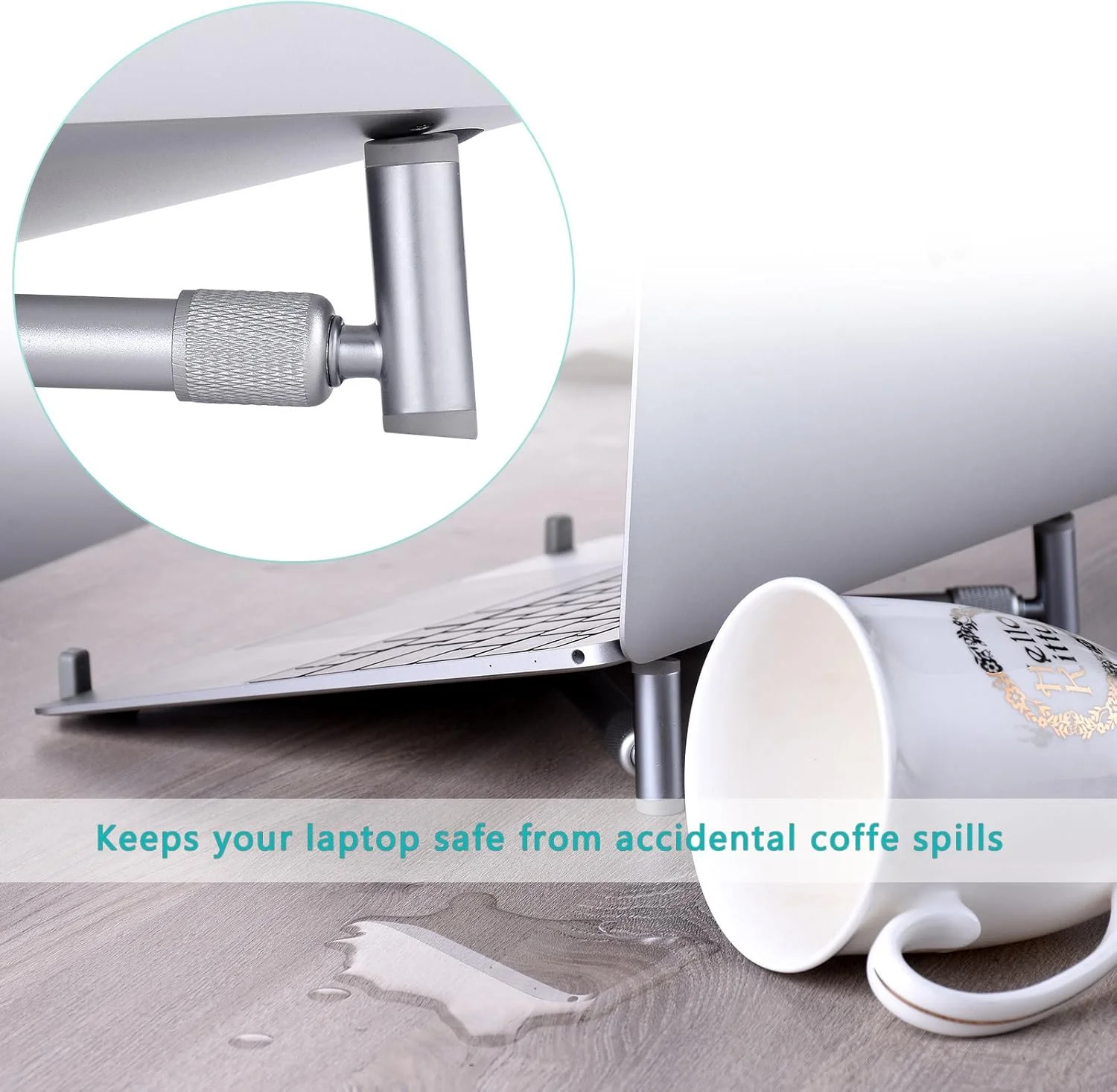 پایه نگهدارنده لپ تاپ برای مک بوک پرو و سایر لپ تاپ ها، پایه خنک کننده آلومینیومی قابل تنظیم، تاشو و قابل حمل، طراحی ارگونومیک مناسب برای صفحه نمایش 12، 13، 15 و 17 اینچ پایه نگهدارنده لپ تاپ برای مک بوک پرو و سایر لپ تاپ ها، پایه خنک کننده آلومینیومی قابل تنظیم، تاشو و قابل حمل، طراحی ارگونومیک مناسب برای صفحه نمایش 12، 13، 15 و 17 اینچ