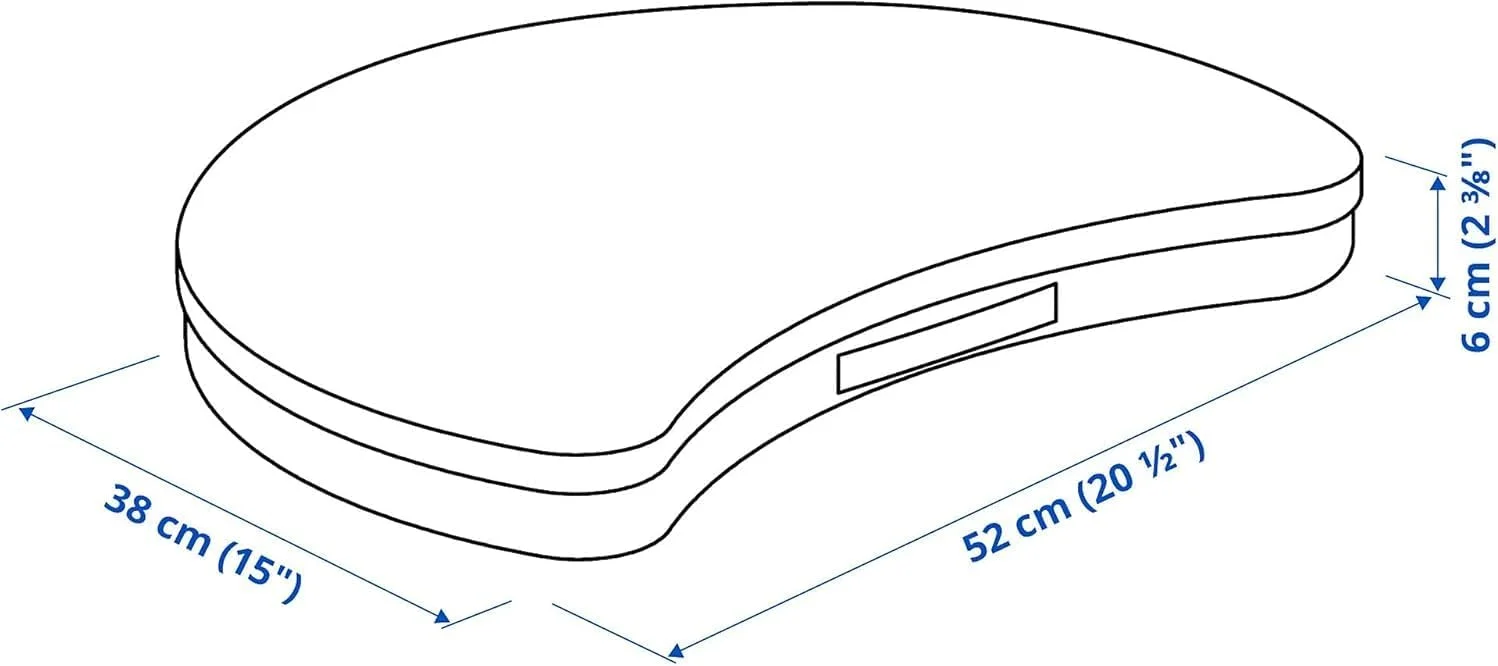 نگهدارنده لپ تاپ ایکیا مدل ÖJULF، ۵۲x۳۸ سانتی متر، خاکستری تیره