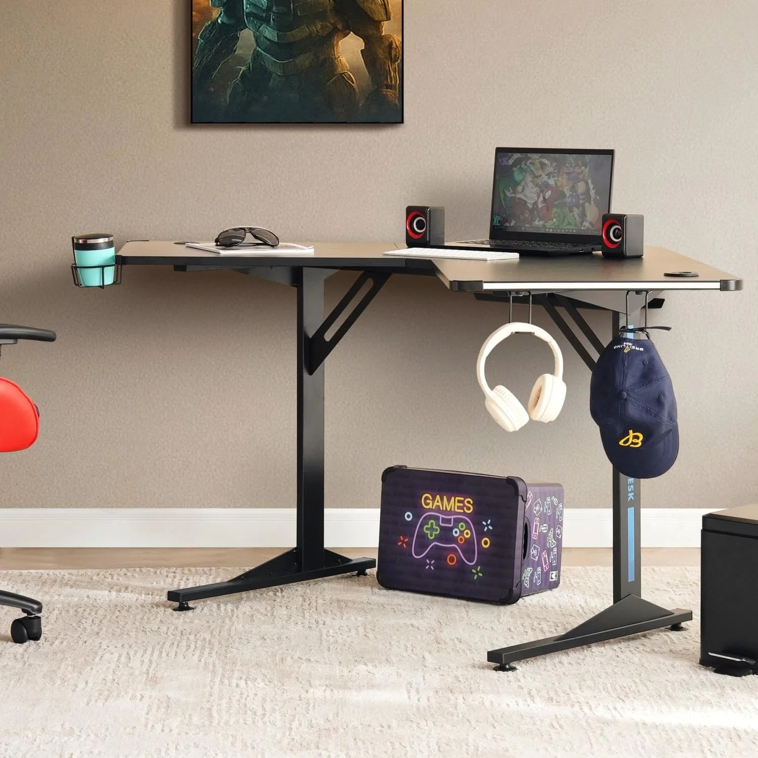 میز گیمینگ زگان پان هوم ملامینه - مشکی