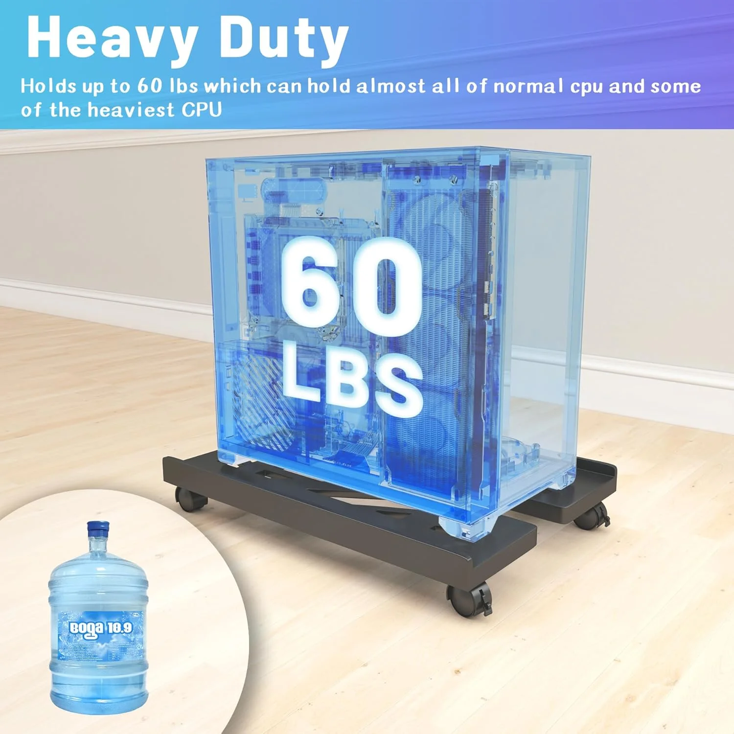 پایه کیس کامپیوتر، پایه برج کامپیوتر رومیزی، نگهدارنده قابل تنظیم CPU، پایه کامپیوتر موبایل جهانی با چرخ های قفل شونده، ترولی CPU زیر میز - مشکی پایه کیس کامپیوتر، پایه برج کامپیوتر رومیزی، نگهدارنده قابل تنظیم CPU، پایه کامپیوتر موبایل جهانی با چرخ های قفل شونده، ترولی CPU زیر میز - مشکی