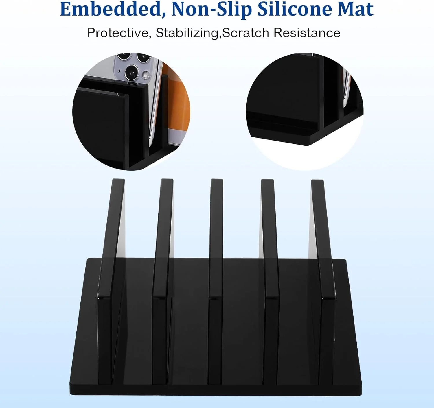 پایه نگهدارنده عمودی لپ تاپ اکرلیک Frienda، دارای 4 محفظه، مناسب برای لپ تاپ هایی با ضخامت کمتر از 2 سانتی متر (مشکی) پایه نگهدارنده عمودی لپ تاپ اکرلیک Frienda، دارای 4 محفظه، مناسب برای لپ تاپ هایی با ضخامت کمتر از 2 سانتی متر (مشکی)