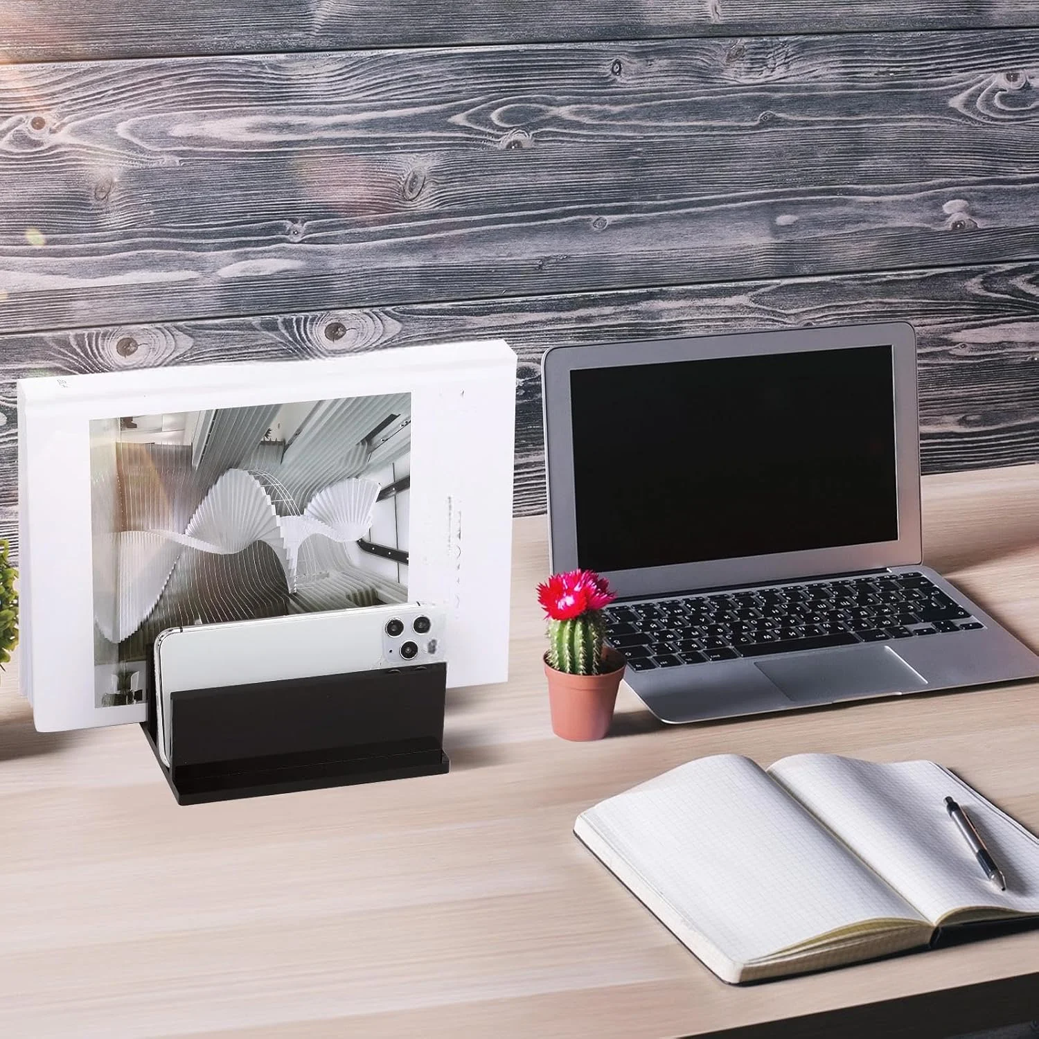 پایه نگهدارنده عمودی لپ تاپ اکرلیک Frienda، دارای 4 محفظه، مناسب برای لپ تاپ هایی با ضخامت کمتر از 2 سانتی متر (مشکی) پایه نگهدارنده عمودی لپ تاپ اکرلیک Frienda، دارای 4 محفظه، مناسب برای لپ تاپ هایی با ضخامت کمتر از 2 سانتی متر (مشکی)