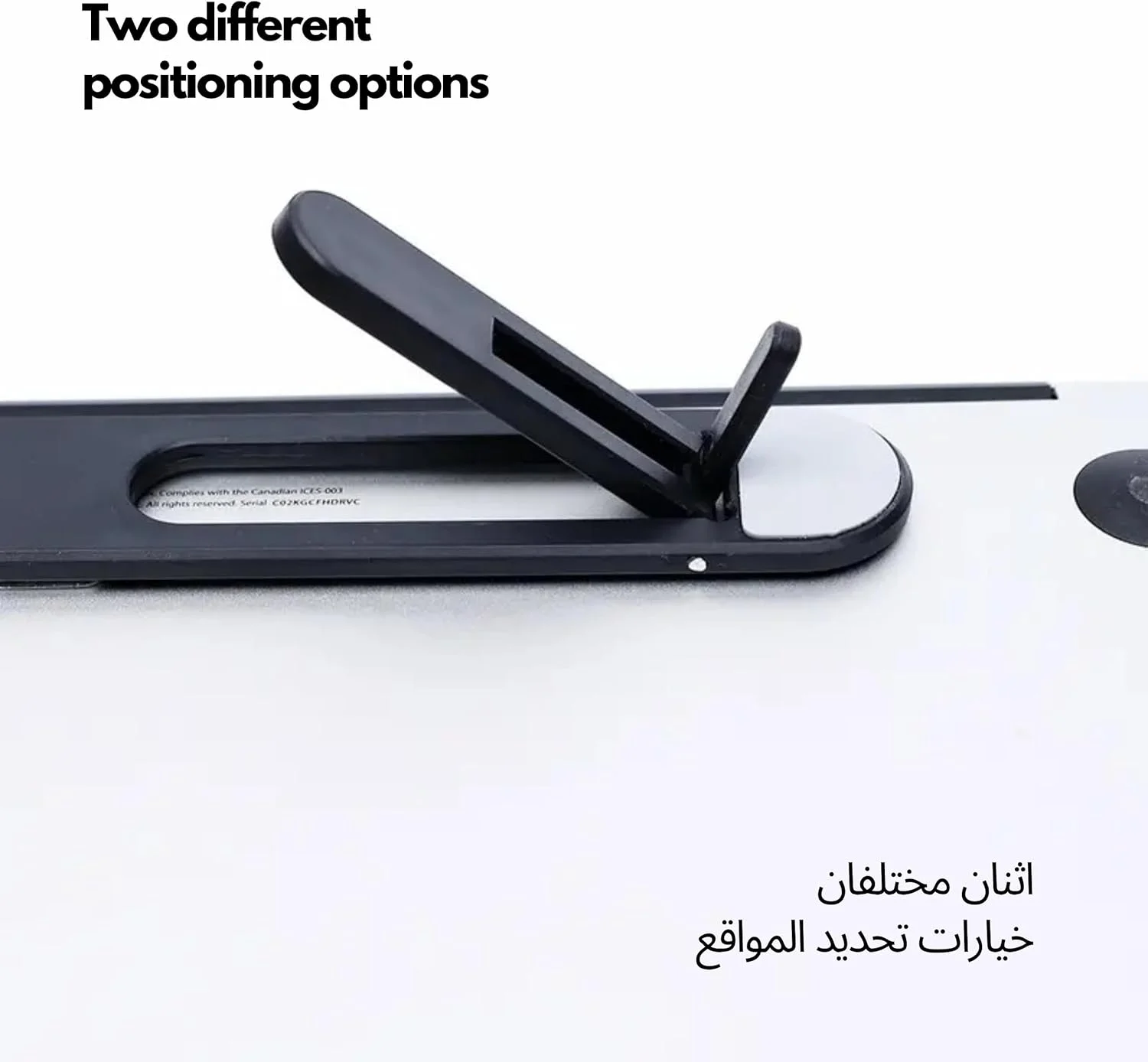 پایه لپ‌تاپ FUSE برای میز - پایه قابل تنظیم لپ‌تاپ، نگهدارنده تاشو و قابل حمل ABS+سیلیکونی نوت‌بوک، پایه خنک‌کننده دارای تهویه برای مک‌بوک، دل، لنوو، اچ‌پی، لپ‌تاپ‌ها و تبلت‌ها (10-17 اینچ) - مشکی