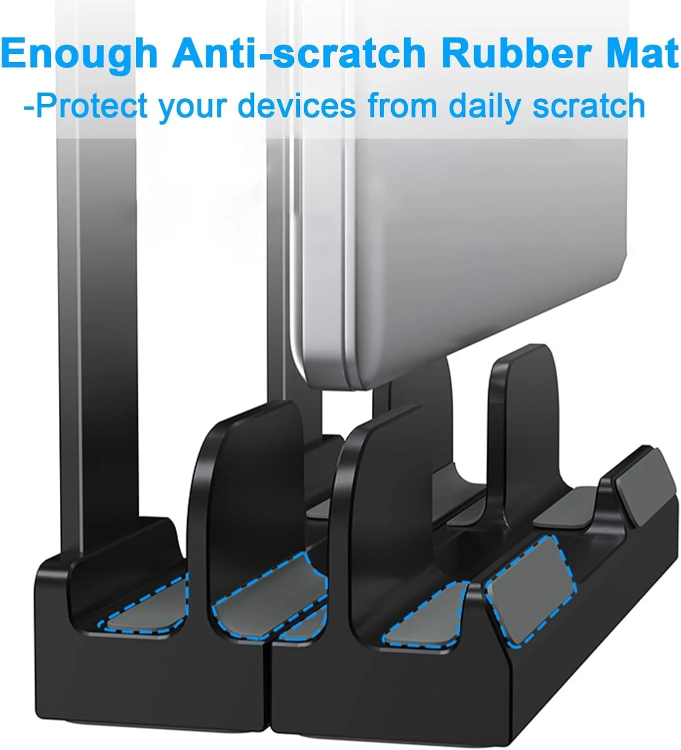 پایه نگهدارنده عمودی لپتاپ DJOHNS برای میز، دارای دو شیار، پلاستیکی، قابل تنظیم، طراحی 3 در 1 برای صرفهجویی در فضا، پشتیبانی از مکبوک، کرومبوک، سرفیس، دل (مشکی) پایه نگهدارنده عمودی لپتاپ DJOHNS برای میز، دارای دو شیار، پلاستیکی، قابل تنظیم، طراحی 3 در 1 برای صرفهجویی در فضا، پشتیبانی از مکبوک، کرومبوک، سرفیس، دل (مشکی)