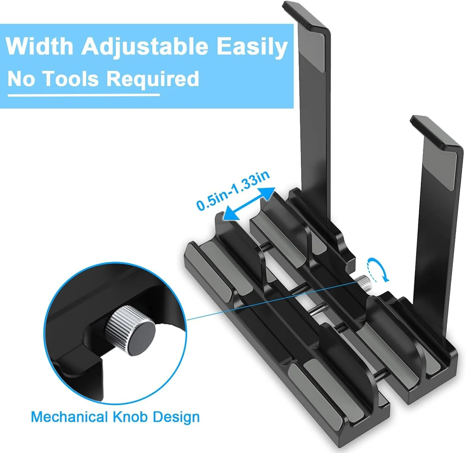 پایه نگهدارنده عمودی لپتاپ DJOHNS برای میز، دارای دو شیار، پلاستیکی، قابل تنظیم، طراحی 3 در 1 برای صرفهجویی در فضا، پشتیبانی از مکبوک، کرومبوک، سرفیس، دل (مشکی) پایه نگهدارنده عمودی لپتاپ DJOHNS برای میز، دارای دو شیار، پلاستیکی، قابل تنظیم، طراحی 3 در 1 برای صرفهجویی در فضا، پشتیبانی از مکبوک، کرومبوک، سرفیس، دل (مشکی)