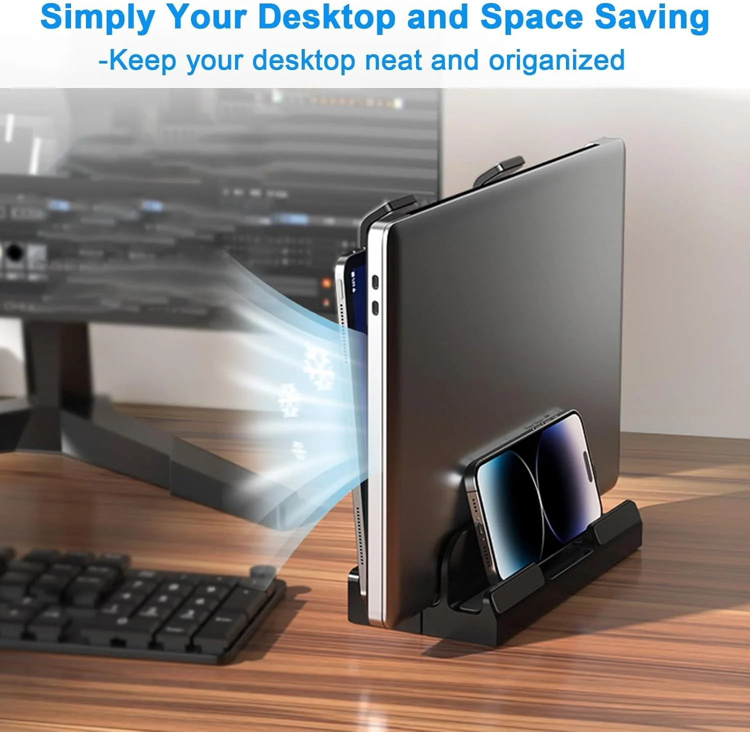 پایه نگهدارنده عمودی لپتاپ DJOHNS برای میز، دارای دو شیار، پلاستیکی، قابل تنظیم، طراحی 3 در 1 برای صرفهجویی در فضا، پشتیبانی از مکبوک، کرومبوک، سرفیس، دل (مشکی) پایه نگهدارنده عمودی لپتاپ DJOHNS برای میز، دارای دو شیار، پلاستیکی، قابل تنظیم، طراحی 3 در 1 برای صرفهجویی در فضا، پشتیبانی از مکبوک، کرومبوک، سرفیس، دل (مشکی)