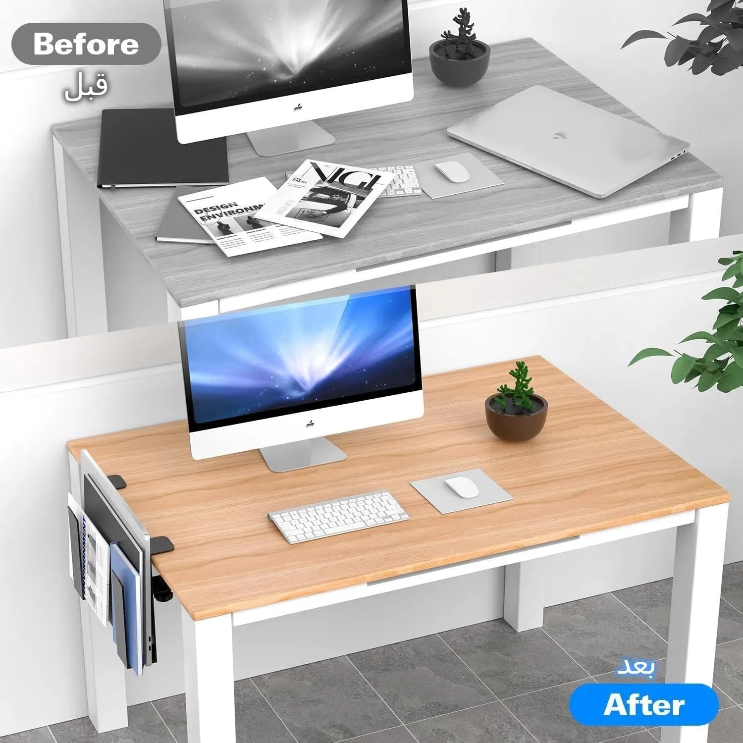 نگهدارنده عمودی لپتاپ قابل تنظیم کنار میز، سازماندهنده ذخیرهسازی کنار میز بدون نیاز به سوراخکاری، نگهدارنده فلزی آویزان نوتبوک گیرهای بدون سوراخ برای مکبوک پرو، اسناد با سیلیکون ضد خش نگهدارنده عمودی لپتاپ قابل تنظیم کنار میز، سازماندهنده ذخیرهسازی کنار میز بدون نیاز به سوراخکاری، نگهدارنده فلزی آویزان نوتبوک گیرهای بدون سوراخ برای مکبوک پرو، اسناد با سیلیکون ضد خش