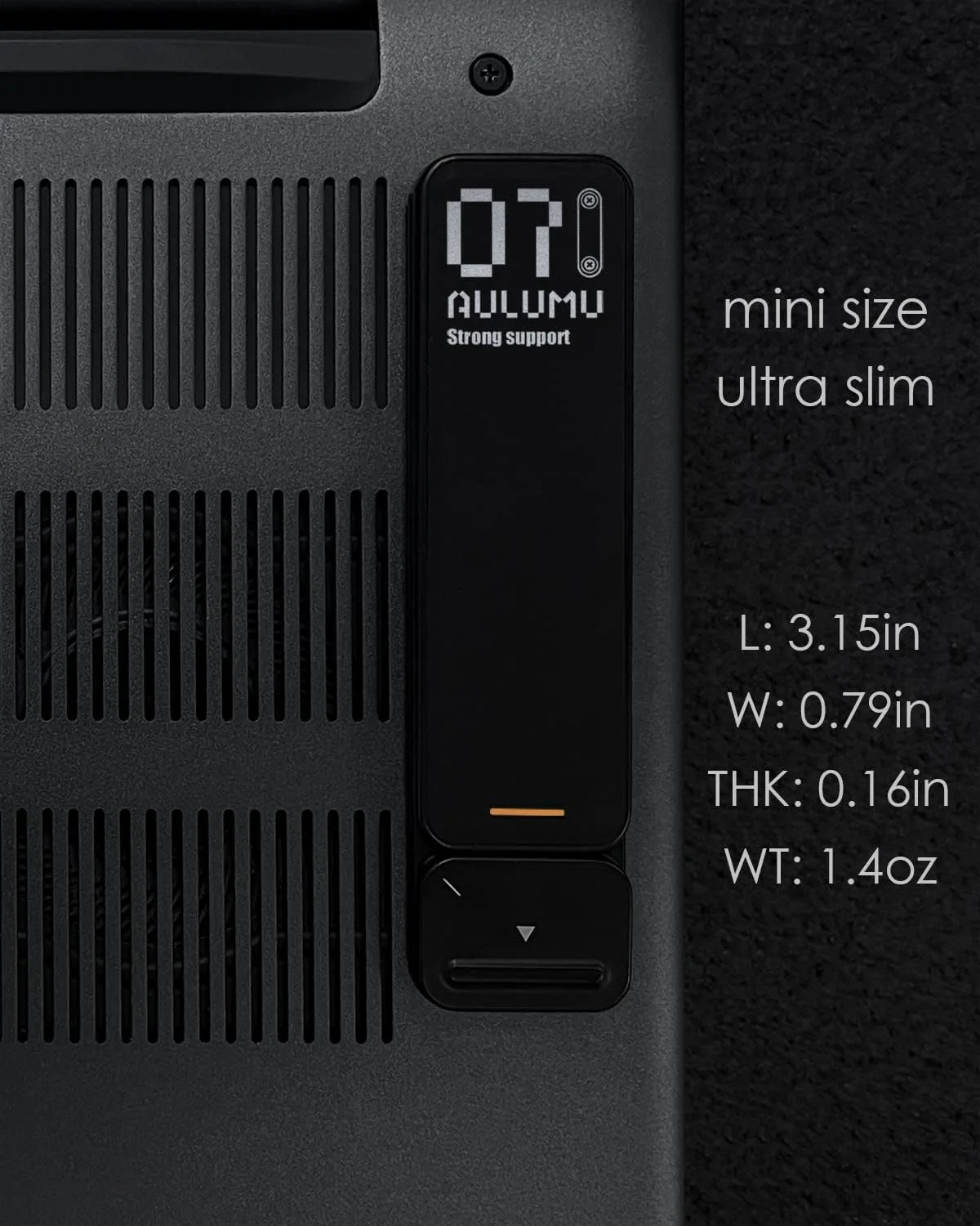 پایه لپ‌تاپ تاشو Aulumu G07، پایه خنک‌کننده فوق‌العاده قابل حمل لپ‌تاپ، بالابر ارگونومیک لپ‌تاپ برای میز، مناسب برای مک‌بوک، تمام لپ‌تاپ‌ها، تبلت‌ها، 8-20 اینچ، مشکی