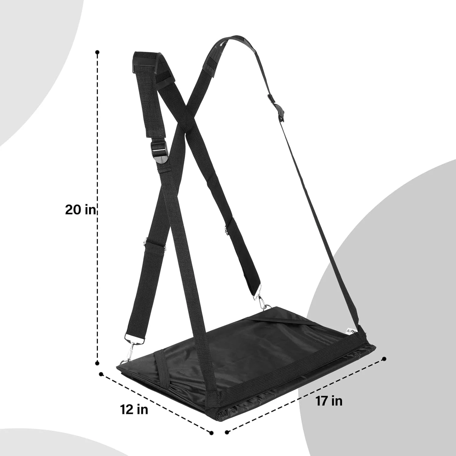 هارنس لپ تاپ - میز قابل حمل و پوشیدنی بدون دست برای لپ تاپ 17 اینچی، تبلت، دفترچه یادداشت، مک بوک - بندهای قابل تنظیم، نگهدارنده لپ تاپ ایستاده - شامل پد ماوس مموری فوم هارنس لپ تاپ - میز قابل حمل و پوشیدنی بدون دست برای لپ تاپ 17 اینچی، تبلت، دفترچه یادداشت، مک بوک - بندهای قابل تنظیم، نگهدارنده لپ تاپ ایستاده - شامل پد ماوس مموری فوم
