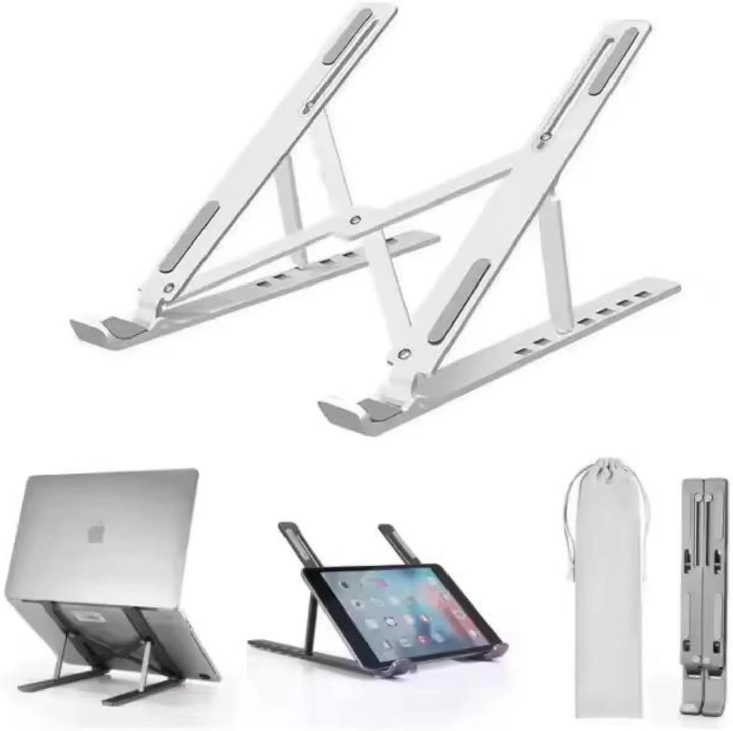 پایه لپتاپ Zenyx آلیاژ آلومینیوم قابل تنظیم، ارگونومیک، قابل حمل، تاشو و سبک وزن، سازگار با مکبوک پرو، مکبوک ایر، کرومبوک، میتبوک و غیره پایه لپتاپ Zenyx آلیاژ آلومینیوم قابل تنظیم، ارگونومیک، قابل حمل، تاشو و سبک وزن، سازگار با مکبوک پرو، مکبوک ایر، کرومبوک، میتبوک و غیره