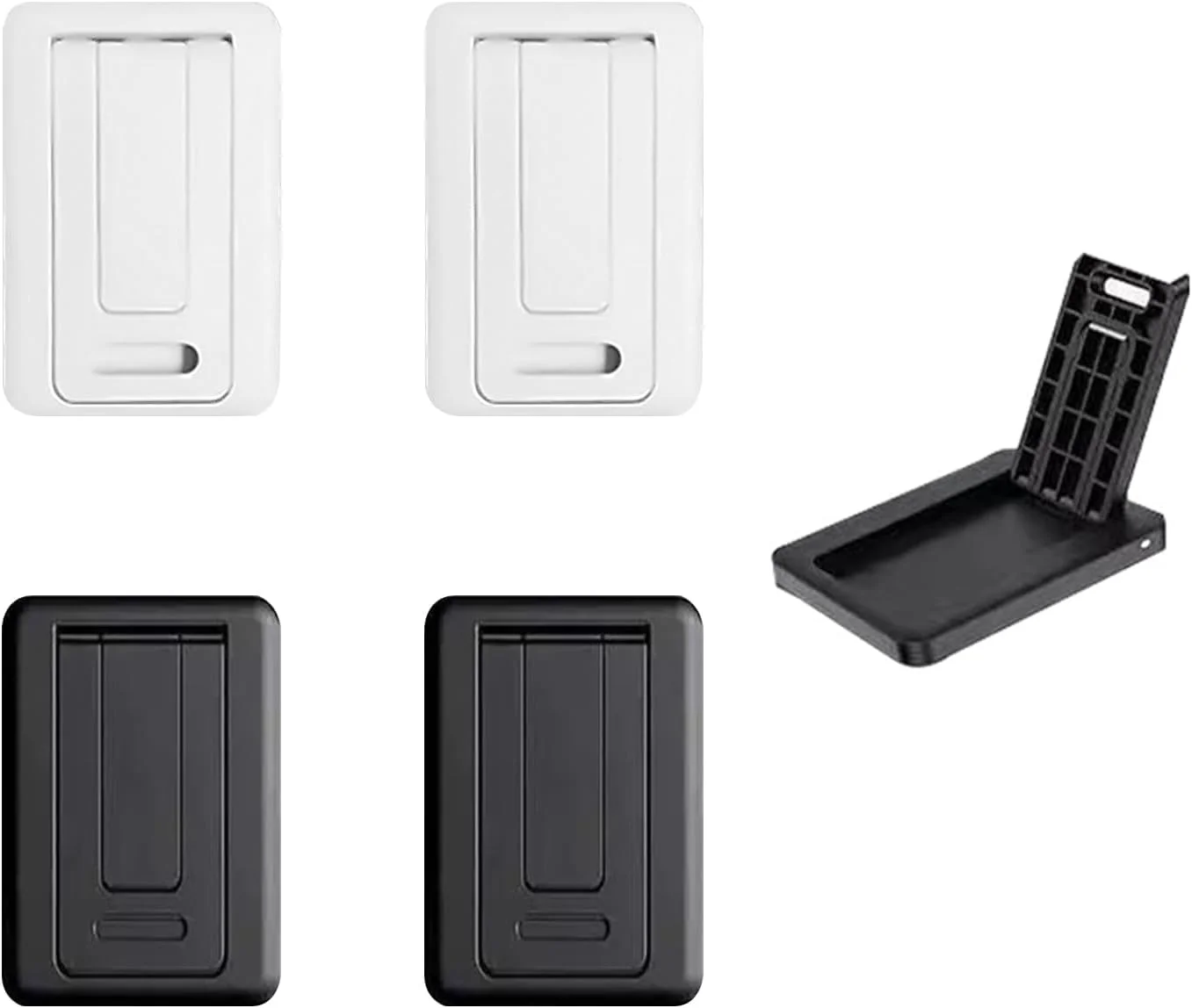 پایه های تاشو و قابل تنظیم کیبورد و لپ تاپ، پایه های نامرئی کامپیوتر با پایه های سیلیکونی ضد لغزش، براکت های پشتیبانی کیبورد قابل حمل و بادوام برای استفاده روی میز (4 عدد) پایه های تاشو و قابل تنظیم کیبورد و لپ تاپ، پایه های نامرئی کامپیوتر با پایه های سیلیکونی ضد لغزش، براکت های پشتیبانی کیبورد قابل حمل و بادوام برای استفاده روی میز (4 عدد)