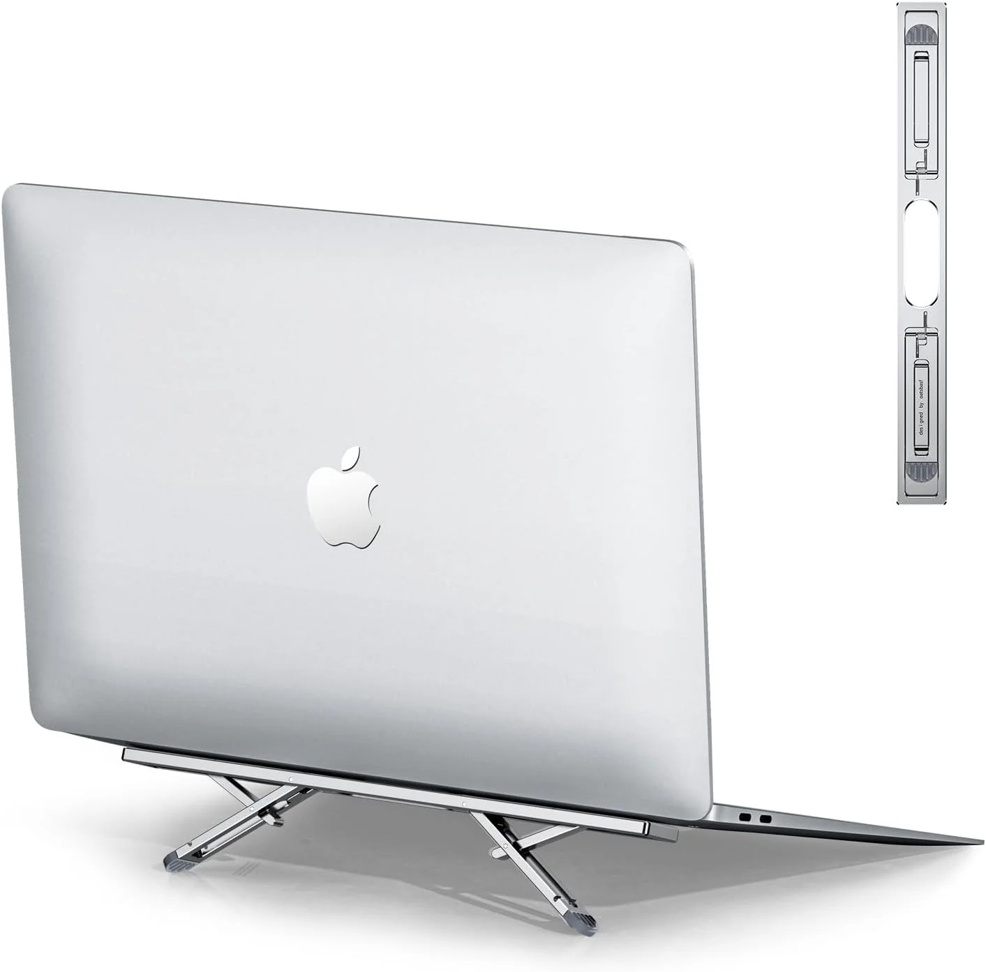 پایه تاشو و قابل تنظیم لپ تاپ با دریچه خنک کننده، پایه ارگونومیک کیبورد، نگهدارنده آلومینیومی قابل حمل لپ تاپ برای نوت بوک های 10-15.6 اینچی، ایده آل برای دفتر کار خانگی و گیمینگ پایه تاشو و قابل تنظیم لپ تاپ با دریچه خنک کننده، پایه ارگونومیک کیبورد، نگهدارنده آلومینیومی قابل حمل لپ تاپ برای نوت بوک های 10-15.6 اینچی، ایده آل برای دفتر کار خانگی و گیمینگ