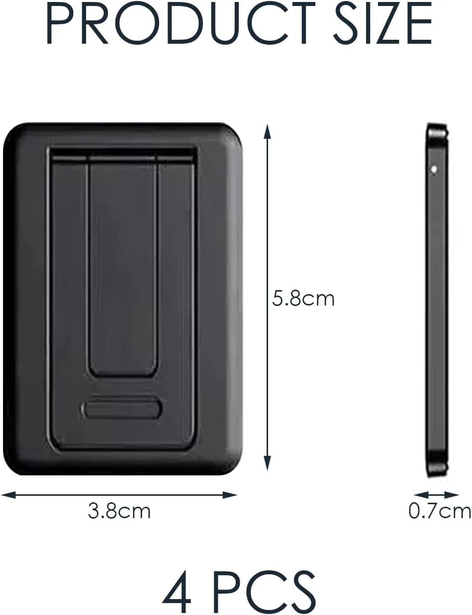 پایه های تاشو و قابل تنظیم کیبورد و لپ تاپ، پایه های نامرئی کامپیوتر با پایه های سیلیکونی ضد لغزش، براکت های پشتیبانی کیبورد قابل حمل و بادوام برای استفاده روی میز (4 عدد)