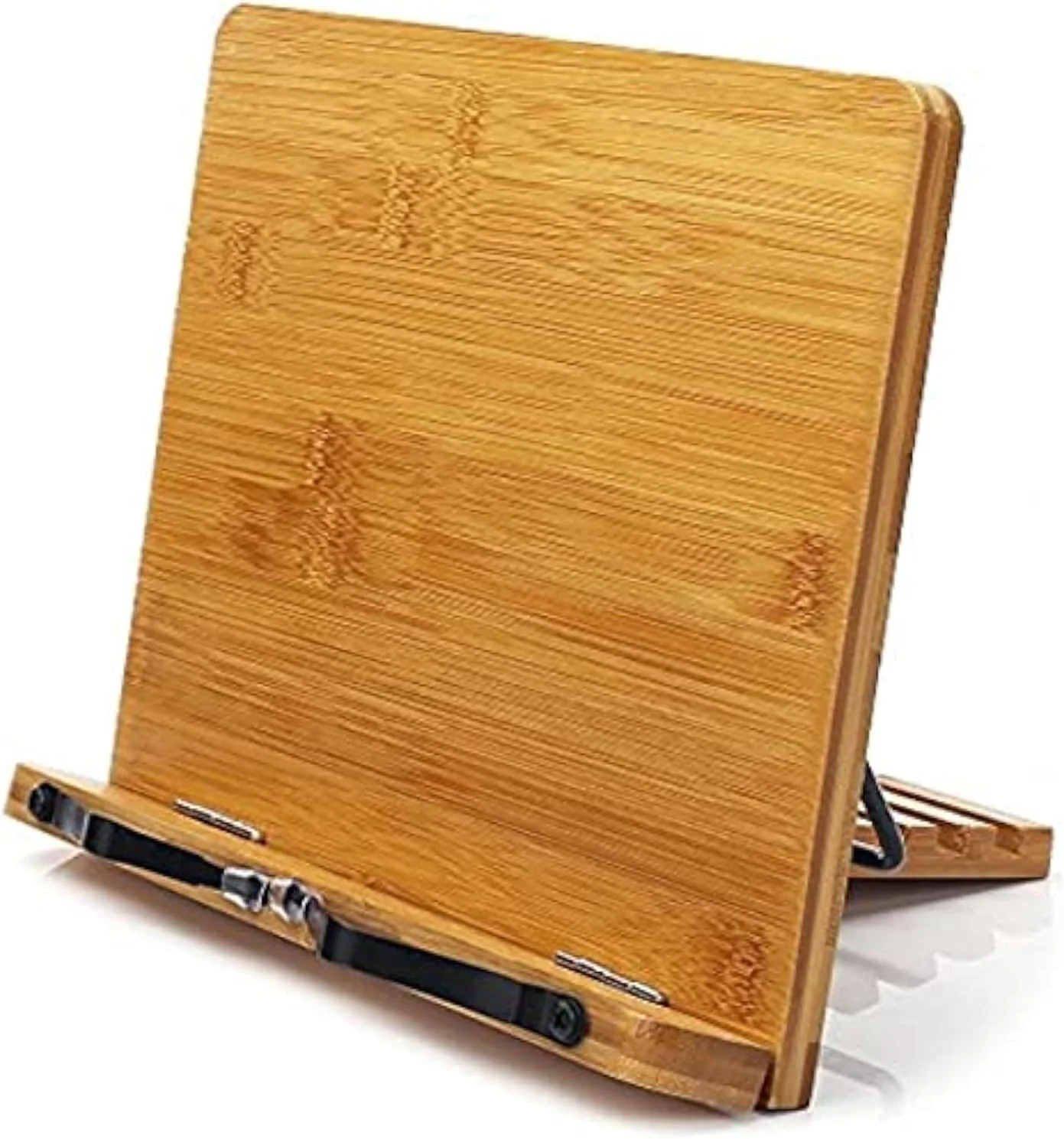 پایه نگهدارنده کتاب بامبو، سینی نگهدارنده کتاب قابل تنظیم و گیره های کاغذ - پایه کتاب سبک وزن و محکم قابل حمل برای میز مطالعه - کتاب های درسی (28 * 20 سانتی متر) پایه نگهدارنده کتاب بامبو، سینی نگهدارنده کتاب قابل تنظیم و گیره های کاغذ - پایه کتاب سبک وزن و محکم قابل حمل برای میز مطالعه - کتاب های درسی (28 * 20 سانتی متر)