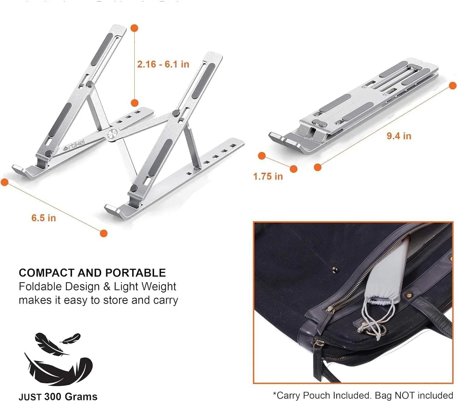 پایه لپ تاپ تاشو آلیاژ آلومینیوم قابل تنظیم 7 سطح برای میز، پایه لپ تاپ قابل تنظیم ABS+سیلیکون تاشو قابل حمل، پایه خنک کننده دارای تهویه برای مک بوک پرو ایر، لپ تاپ، تبلت پایه لپ تاپ تاشو آلیاژ آلومینیوم قابل تنظیم 7 سطح برای میز، پایه لپ تاپ قابل تنظیم ABS+سیلیکون تاشو قابل حمل، پایه خنک کننده دارای تهویه برای مک بوک پرو ایر، لپ تاپ، تبلت