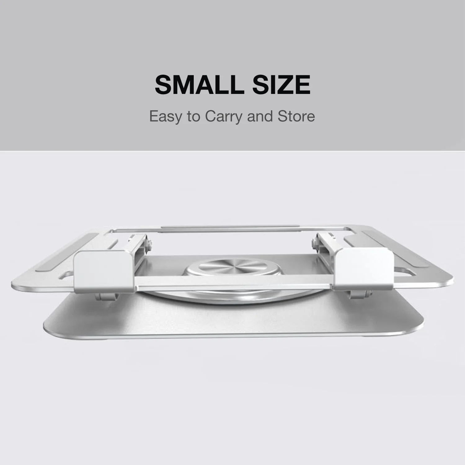 پایه لپ تاپ ACO برای لپ تاپ های اچ پی، دل با قابلیت چرخش 360 درجه، طراحی توخالی با مساحت بزرگ برای خنک سازی، جنس آلیاژ آلومینیوم، مناسب برای کار در دفتر (نقره ای)