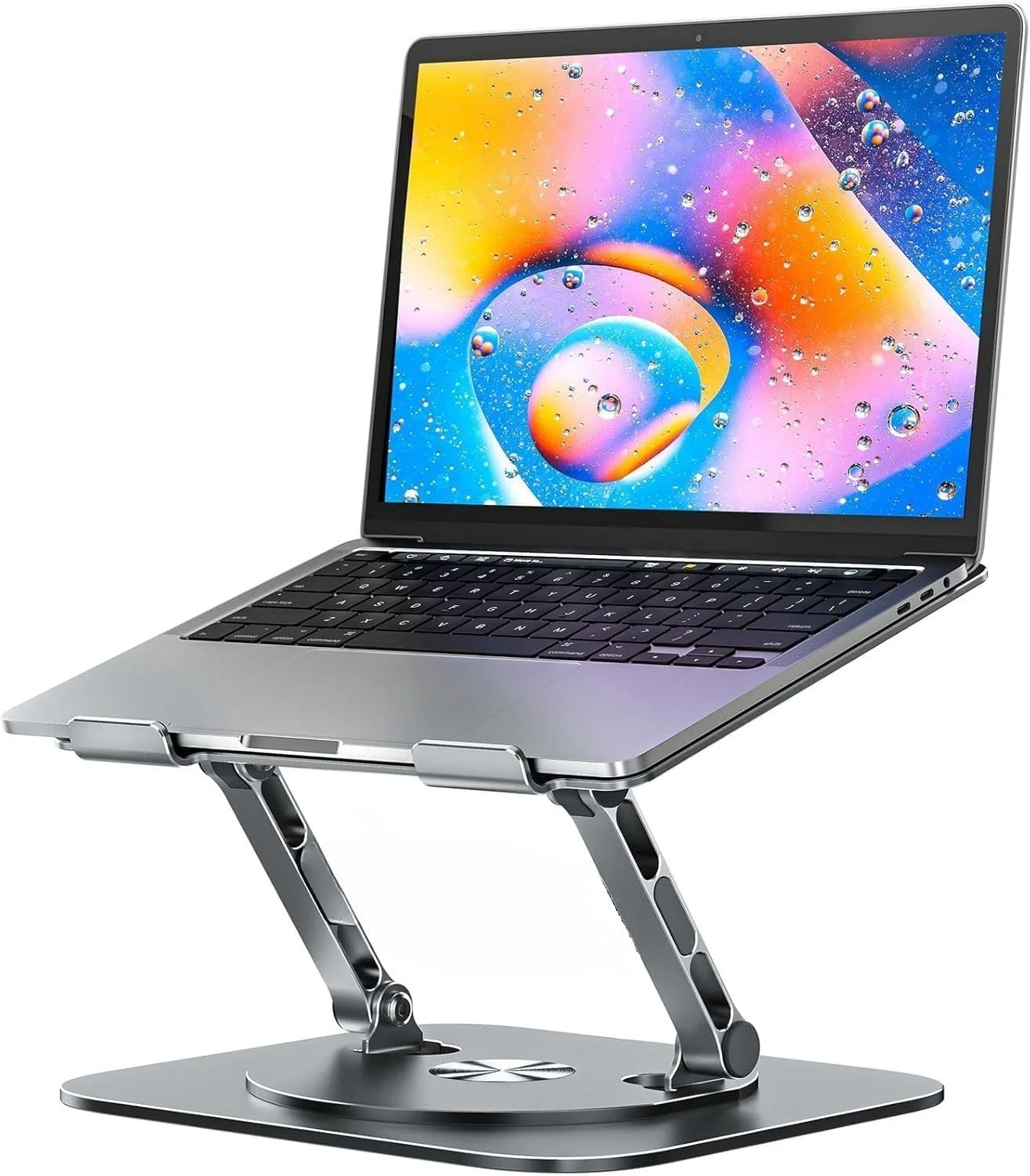 پایه لپ تاپ قابل تنظیم با چرخش 360 درجه، پایه کامپیوتر قابل حمل ارگونومیک، نگهدارنده لپ تاپ سنگین 10 کیلوگرمی سازگار با مک بوک ایر/پرو و تمام لپ تاپ ها تا 16 اینچ، خاکستری (LS920) پایه لپ تاپ قابل تنظیم با چرخش 360 درجه، پایه کامپیوتر قابل حمل ارگونومیک، نگهدارنده لپ تاپ سنگین 10 کیلوگرمی سازگار با مک بوک ایر/پرو و تمام لپ تاپ ها تا 16 اینچ، خاکستری (LS920)