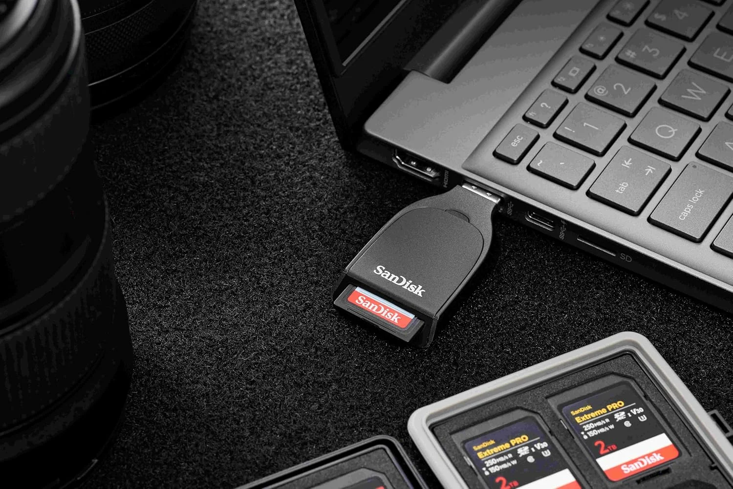 کارت‌خوان USB-A سندیسک QuickFlow SD UHS-I - مدل SDDR-C731-GNANN