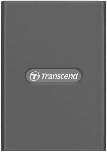 کارت خوان CFexpress Transcend، نوع B، USB 3.2 Gen 2x2، 20 گیگابیت بر ثانیه، بدنه آلومینیومی، برای متخصصان عکاسی و سینمایی، شامل کابل های Type A و Type C - TS-RDE2