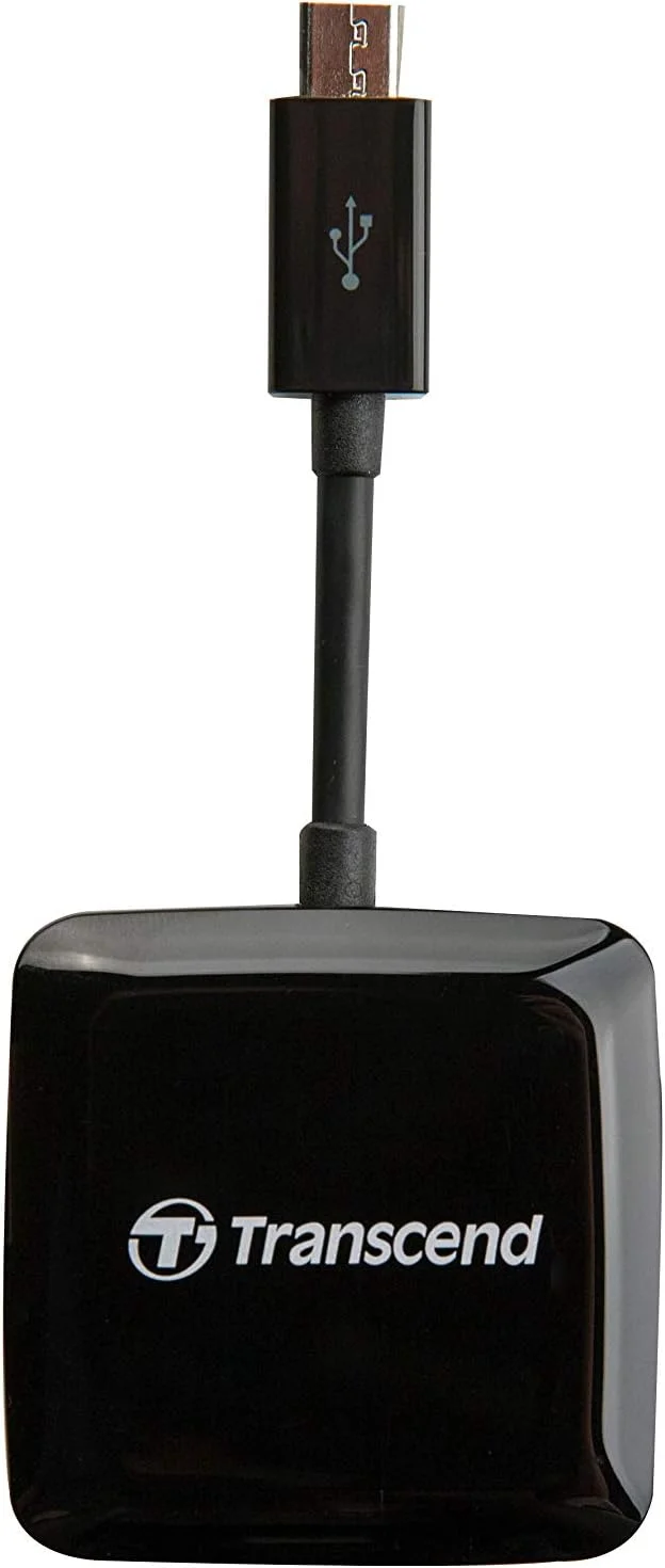 کارت خوان USB 2.0 OTG ترنسند، مشکی (TS-RDP9K)