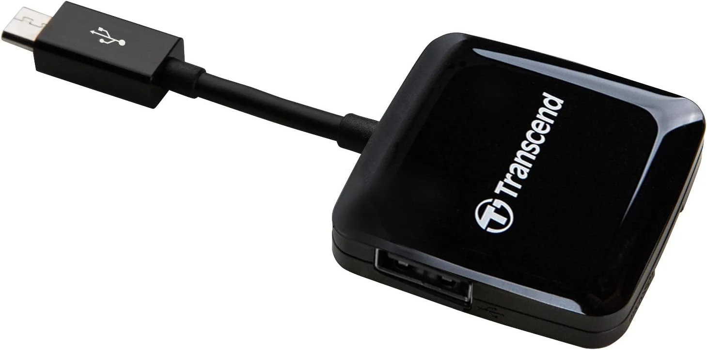 کارت خوان USB 2.0 OTG ترنسند، مشکی (TS-RDP9K)