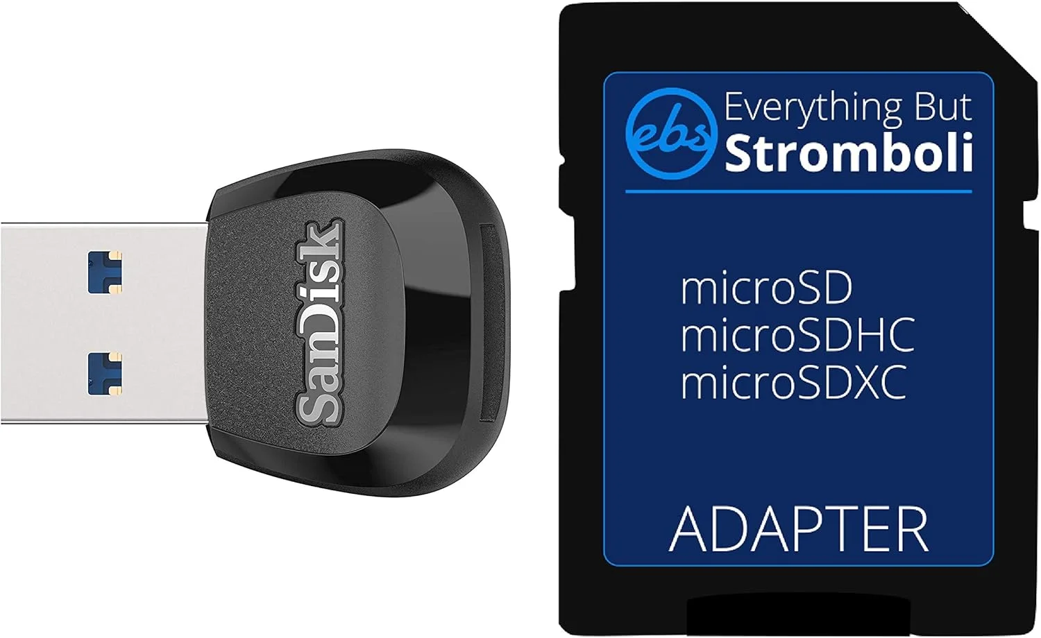 کارت خوان سن دیسک MobileMate USB 3.0 (SDDR-B531-GN6NN) برای کارت حافظه میکرو اس دی - همراه با (1) آداپتور میکرو به SD Everything But Stromboli