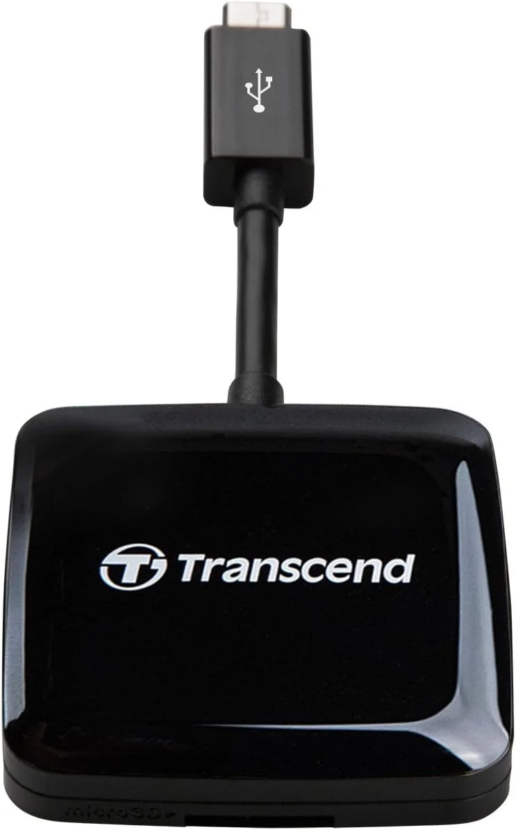 کارت خوان USB 2.0 OTG ترنسند، مشکی (TS-RDP9K)