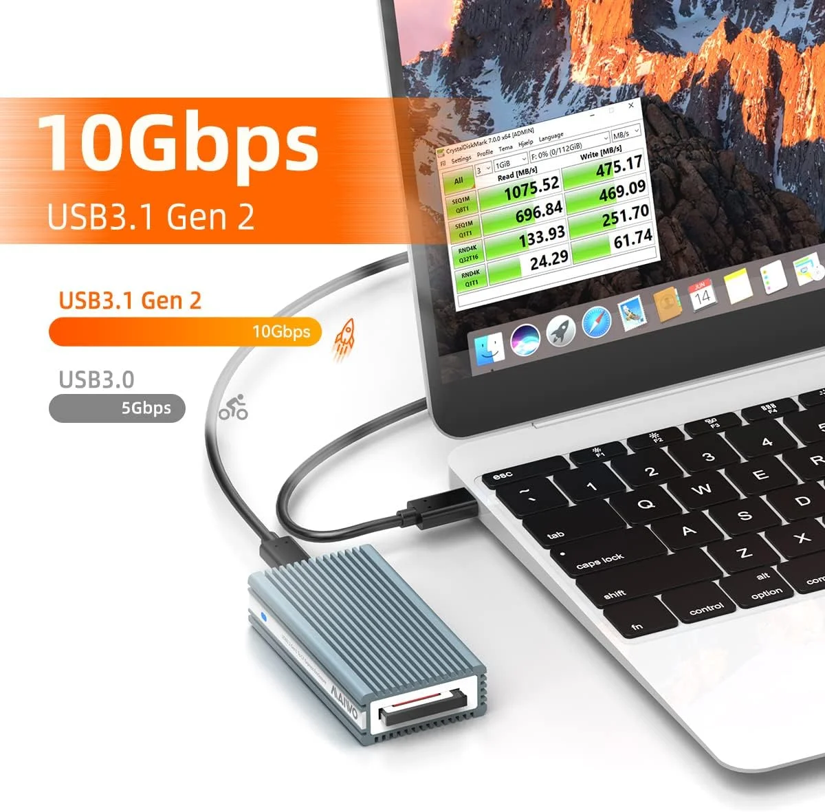 کارت خوان CF Express، آداپتور MAIWO CF Express Type-B با رابط USB 3.1 Gen 2 10Gbps، پشتیبانی از ویندوز/مک/لینوکس/اندروید، برای فیلمسازان و عکاسان حرفه ای
