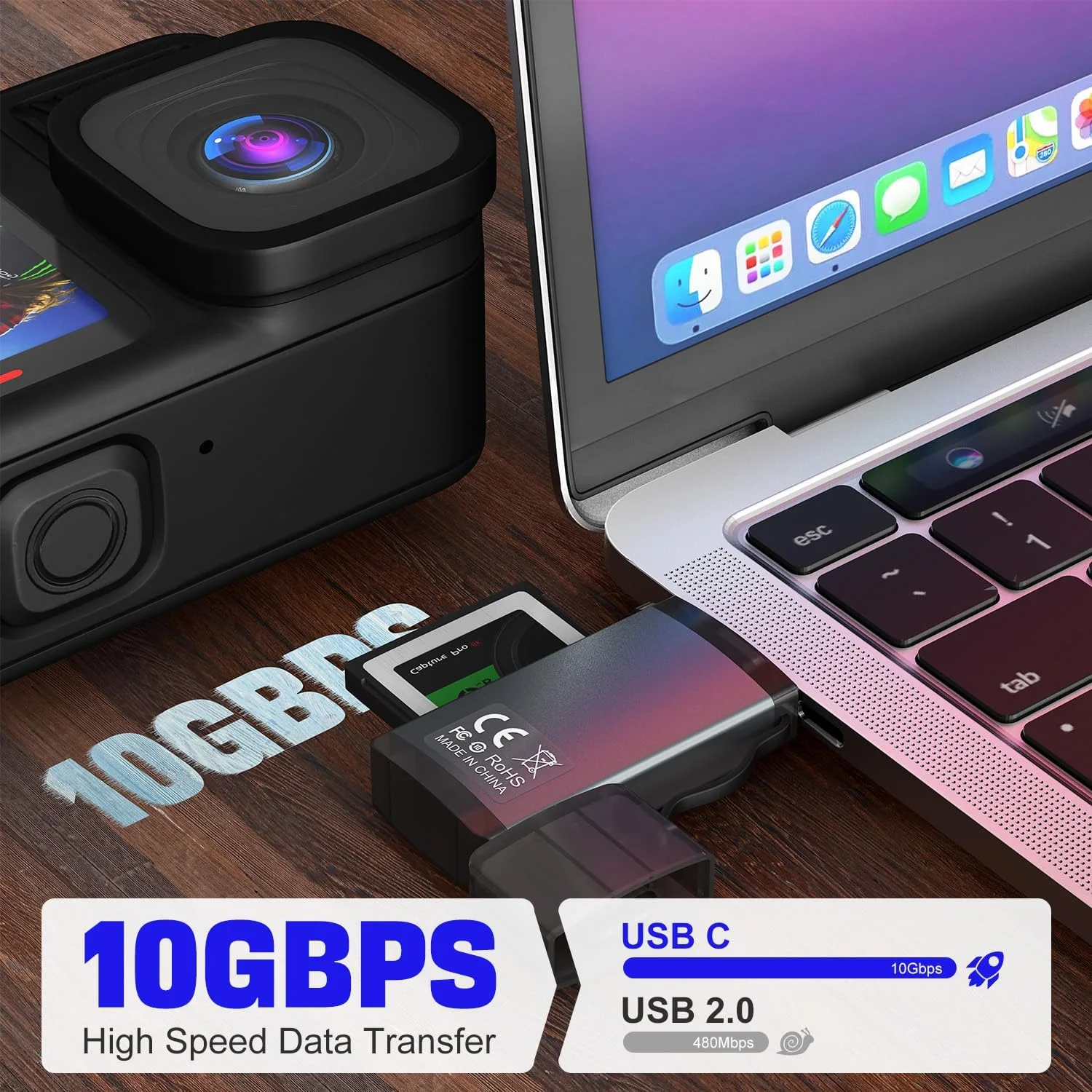 کارت خوان CFexpress Type B - آداپتور انتقال دوربین دیجیتال کارت CF Express USB C 10Gbps به تلفن برای سیستم عامل ویندوز/مک، کارت خوان قابل حمل Cfexpress Type B (نه برای کارت XQD و Type-A) کارت خوان CFexpress Type B - آداپتور انتقال دوربین دیجیتال کارت CF Express USB C 10Gbps به تلفن برای سیستم عامل ویندوز/مک، کارت خوان قابل حمل Cfexpress Type B (نه برای کارت XQD و Type-A)