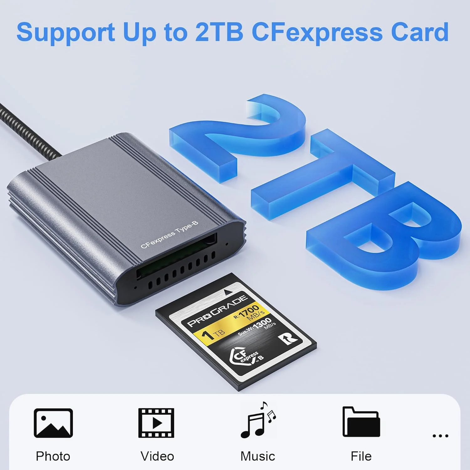 کارت خوان CFexpress Type B با USB 3.2 (Gen 2) 10Gbps، آداپتور CFexpress Type B دو در یک USB-C و USB-A، سازگار با ویندوز/مک/لینوکس/اندروید/کروم (نه برای کارت XQD) کارت خوان CFexpress Type B با USB 3.2 (Gen 2) 10Gbps، آداپتور CFexpress Type B دو در یک USB-C و USB-A، سازگار با ویندوز/مک/لینوکس/اندروید/کروم (نه برای کارت XQD)
