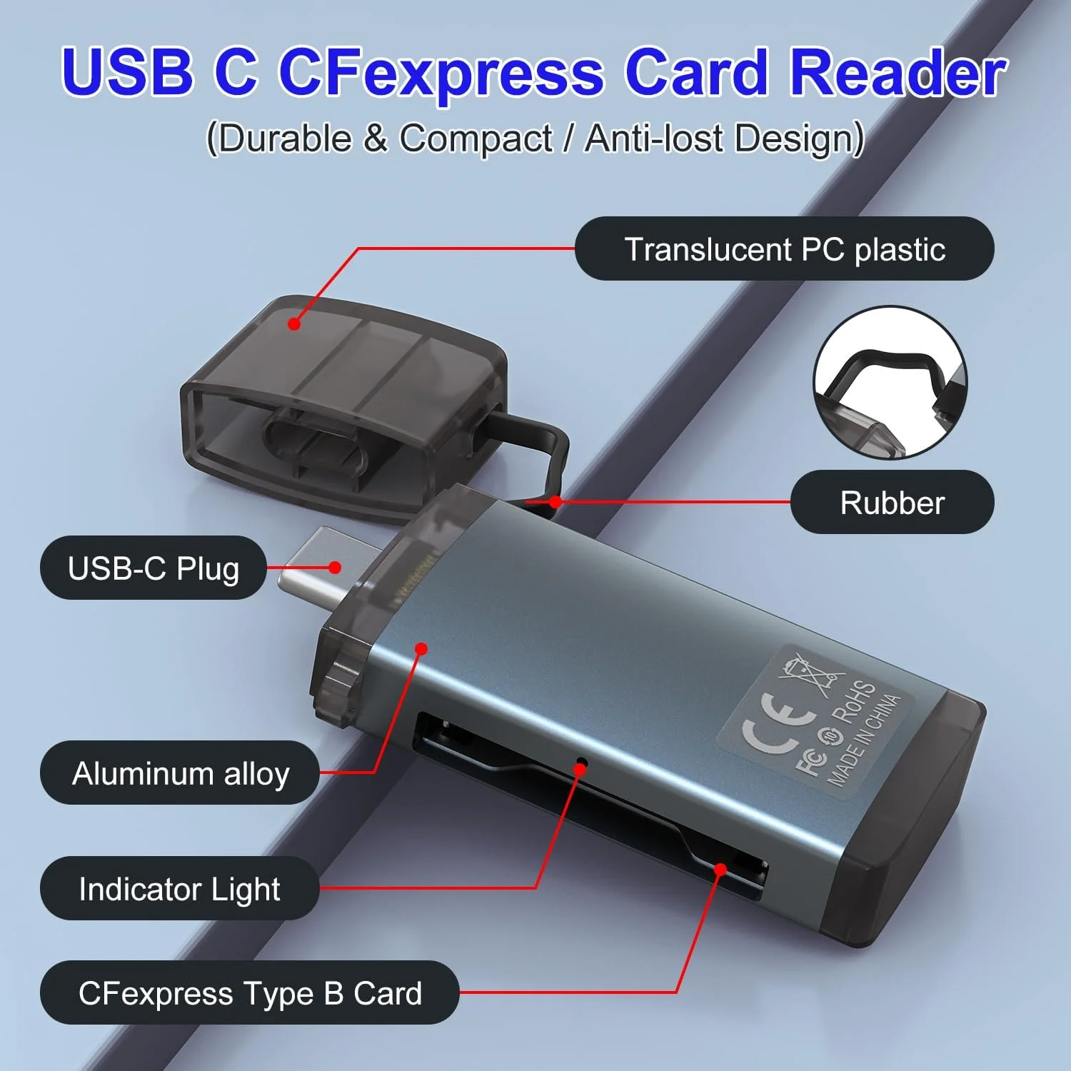 کارت خوان CFexpress Type B - آداپتور انتقال دوربین دیجیتال کارت CF Express USB C 10Gbps به تلفن برای سیستم عامل ویندوز/مک، کارت خوان قابل حمل Cfexpress Type B (نه برای کارت XQD و Type-A) کارت خوان CFexpress Type B - آداپتور انتقال دوربین دیجیتال کارت CF Express USB C 10Gbps به تلفن برای سیستم عامل ویندوز/مک، کارت خوان قابل حمل Cfexpress Type B (نه برای کارت XQD و Type-A)