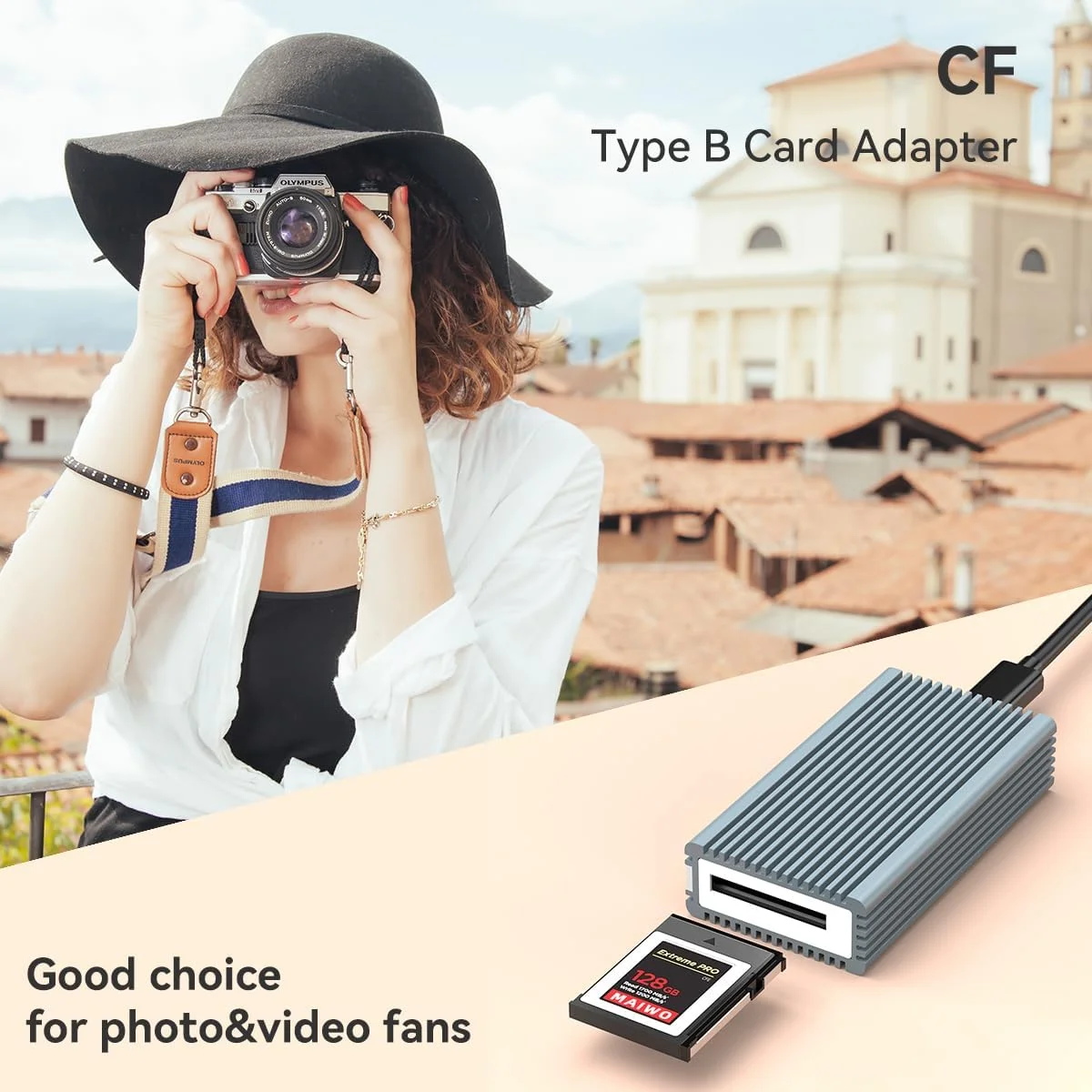 کارت خوان CF Express، آداپتور MAIWO CF Express Type-B با رابط USB 3.1 Gen 2 10Gbps، پشتیبانی از ویندوز/مک/لینوکس/اندروید، برای فیلمسازان و عکاسان حرفه ای