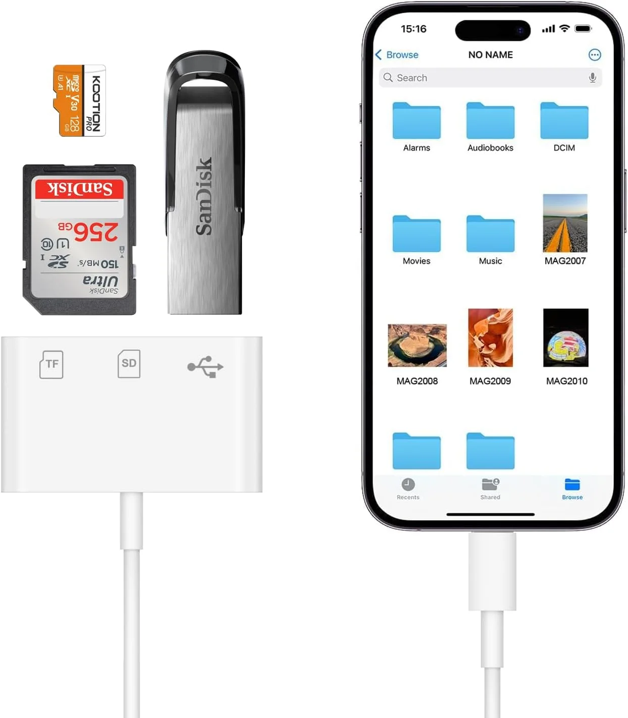 کارت خوان USB C SD برای آیفون 15/16، آیپد/مک/لپ تاپ، آداپتور دوربین USB 3.0 5Gbps Type C Micro SD SDHC SDXC TF برای آی مک، آیپد پرو ایر مینی، مک بوک پرو ایر، اتصال و استفاده آسان