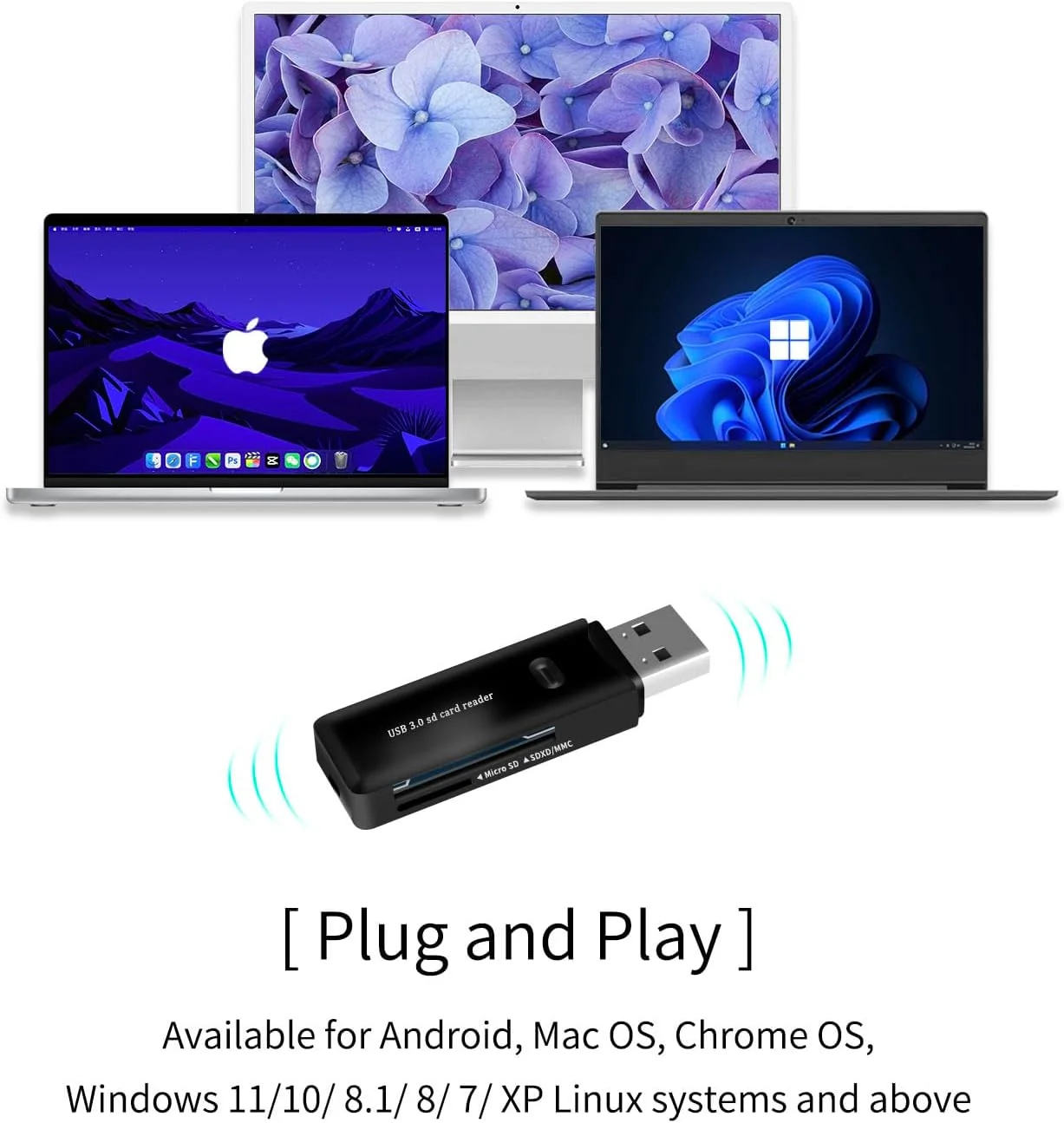 کارت خوان USB 3.0 SD برای کامپیوتر، لپ تاپ، مک، ویندوز، لینوکس، کروم، SDXC، SDHC، SD، MMC، RS-MMC، Micro SDXC، Micro SD، Micro SDHC و کارت های UHS-I - کارت SD شامل نمی شود. (USB 3.0 SD - مشکی 2) کارت خوان USB 3.0 SD برای کامپیوتر، لپ تاپ، مک، ویندوز، لینوکس، کروم، SDXC، SDHC، SD، MMC، RS-MMC، Micro SDXC، Micro SD، Micro SDHC و کارت های UHS-I - کارت SD شامل نمی شود. (USB 3.0 SD - مشکی 2)