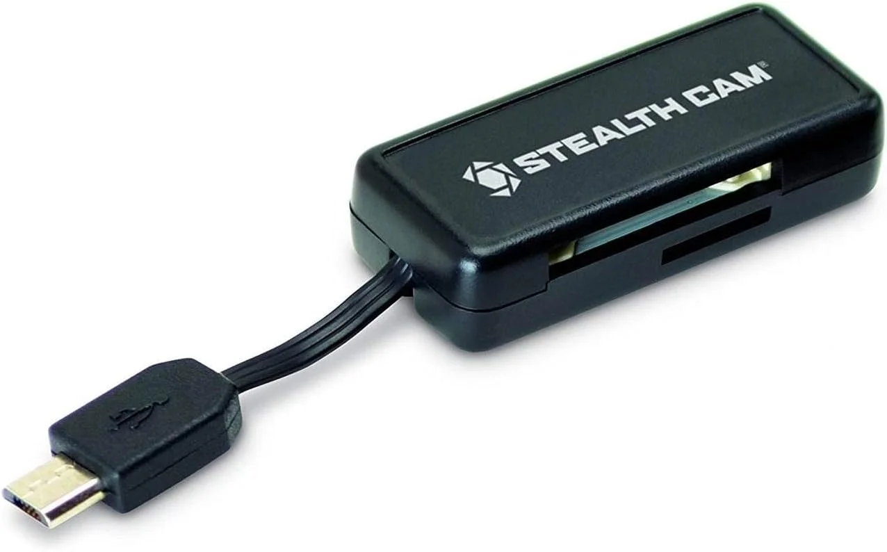 کارت خوان حافظه میکرو USB OTG استیلث کم برای دستگاه های اندرویدی، مشکی، STC-SDCRAND