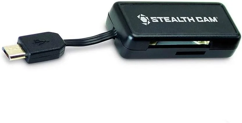 کارت خوان حافظه میکرو USB OTG استیلث کم برای دستگاه های اندرویدی، مشکی، STC-SDCRAND کارت خوان حافظه میکرو USB OTG استیلث کم برای دستگاه های اندرویدی، مشکی، STC-SDCRAND