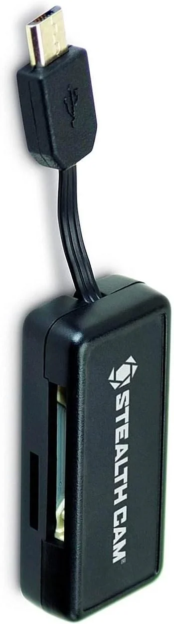 کارت خوان حافظه میکرو USB OTG استیلث کم برای دستگاه های اندرویدی، مشکی، STC-SDCRAND کارت خوان حافظه میکرو USB OTG استیلث کم برای دستگاه های اندرویدی، مشکی، STC-SDCRAND