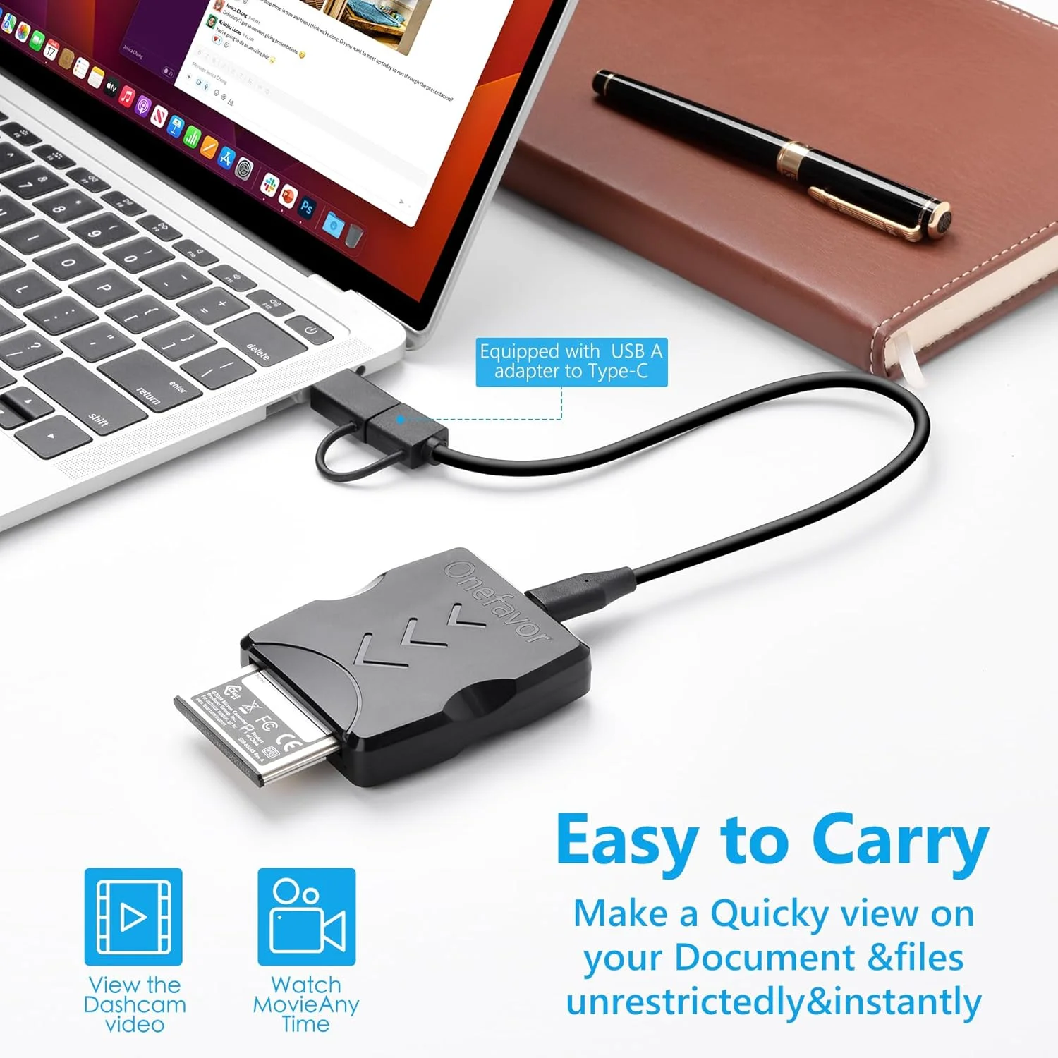 کارت خوان CFast، کارت خوان USB 3.0 USB C CFast 2.0، آداپتور کارت حافظه CFast قابل حمل، اتصال پورت Thunderbolt 3 پشتیبانی شده، سازگار با کارت های SanDisk، Lexar، Transcend، Sony کارت خوان CFast، کارت خوان USB 3.0 USB C CFast 2.0، آداپتور کارت حافظه CFast قابل حمل، اتصال پورت Thunderbolt 3 پشتیبانی شده، سازگار با کارت های SanDisk، Lexar، Transcend، Sony