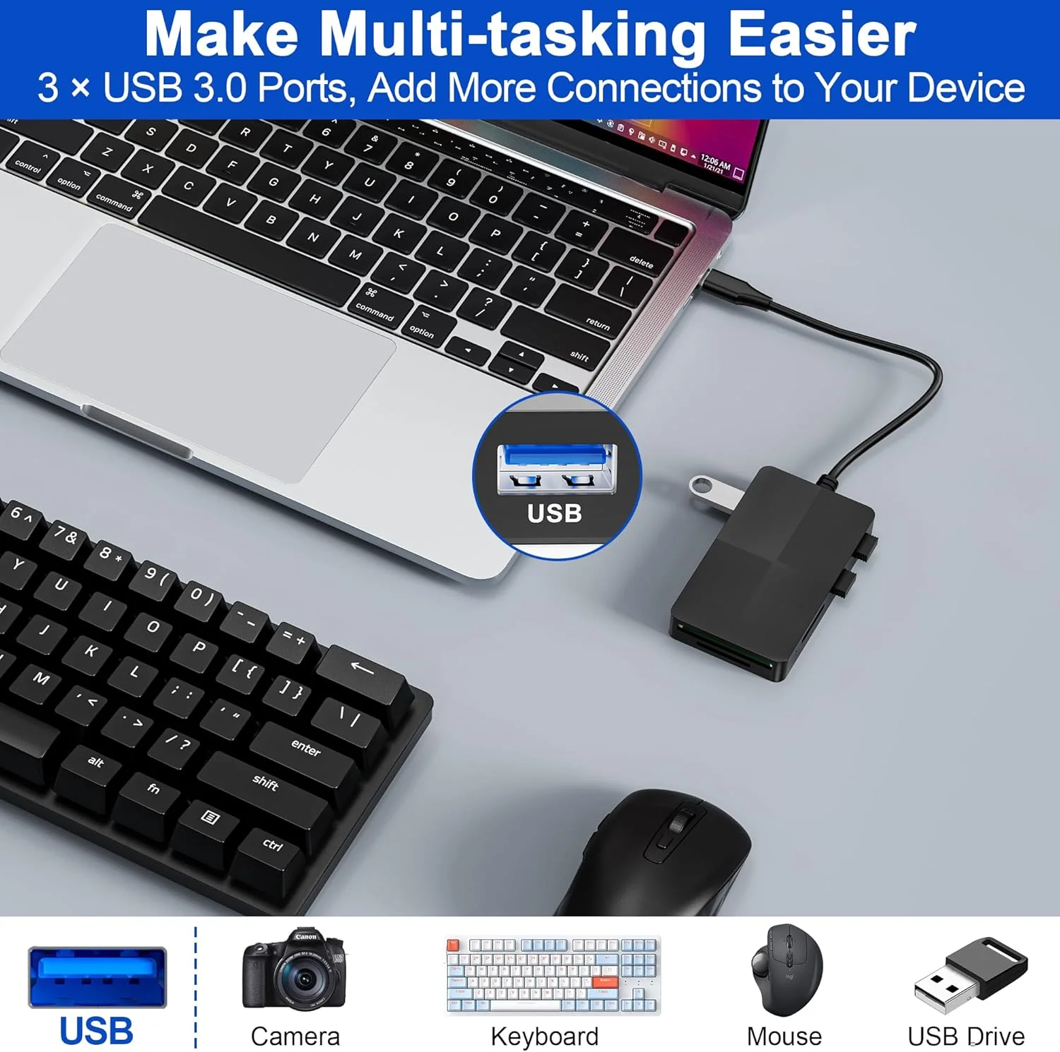 آداپتور کارت خوان سونی Memory Stick pro Duo - کارت خوان 8 در 1 SD/TF/MS/CF/XD برای دستگاه USB-C، کارت خوان چند منظوره USB C با 3 پورت USB 2.0، کارت خوان XD Picture آداپتور کارت خوان سونی Memory Stick pro Duo - کارت خوان 8 در 1 SD/TF/MS/CF/XD برای دستگاه USB-C، کارت خوان چند منظوره USB C با 3 پورت USB 2.0، کارت خوان XD Picture