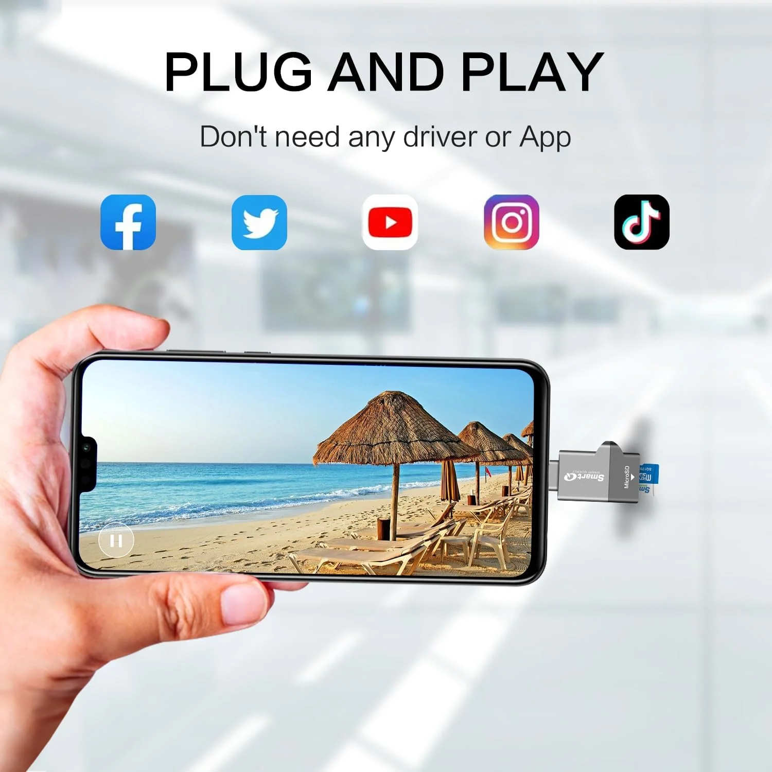 کارت خوان MicroSD مدل C356 Type-C با فناوری USB 3.0 Super Speed، پشتیبانی از MicroSDXC، MicroSDHC و MicroSD برای ویندوز، مک OS X و اندروید (خاکستری نیمه شب) کارت خوان MicroSD مدل C356 Type-C با فناوری USB 3.0 Super Speed، پشتیبانی از MicroSDXC، MicroSDHC و MicroSD برای ویندوز، مک OS X و اندروید (خاکستری نیمه شب)