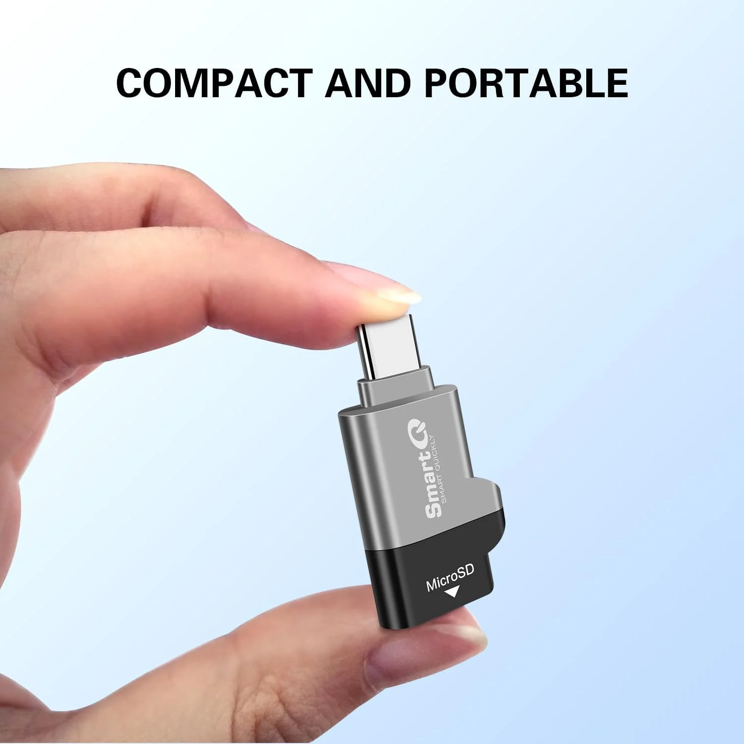 کارت خوان MicroSD مدل C356 Type-C با فناوری USB 3.0 Super Speed، پشتیبانی از MicroSDXC، MicroSDHC و MicroSD برای ویندوز، مک OS X و اندروید (خاکستری نیمه شب) کارت خوان MicroSD مدل C356 Type-C با فناوری USB 3.0 Super Speed، پشتیبانی از MicroSDXC، MicroSDHC و MicroSD برای ویندوز، مک OS X و اندروید (خاکستری نیمه شب)